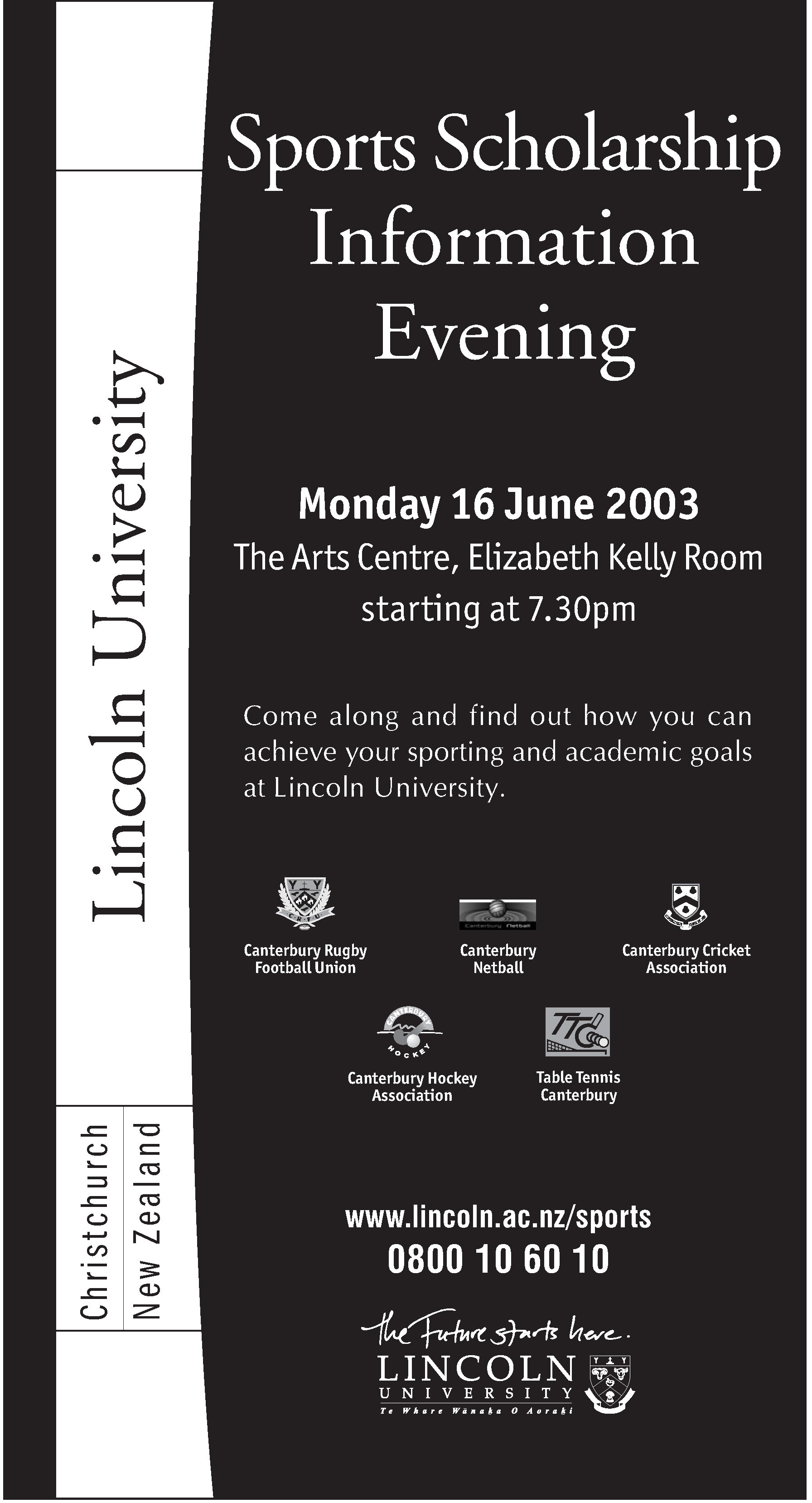 2003 Sports Scholarship Information Evening