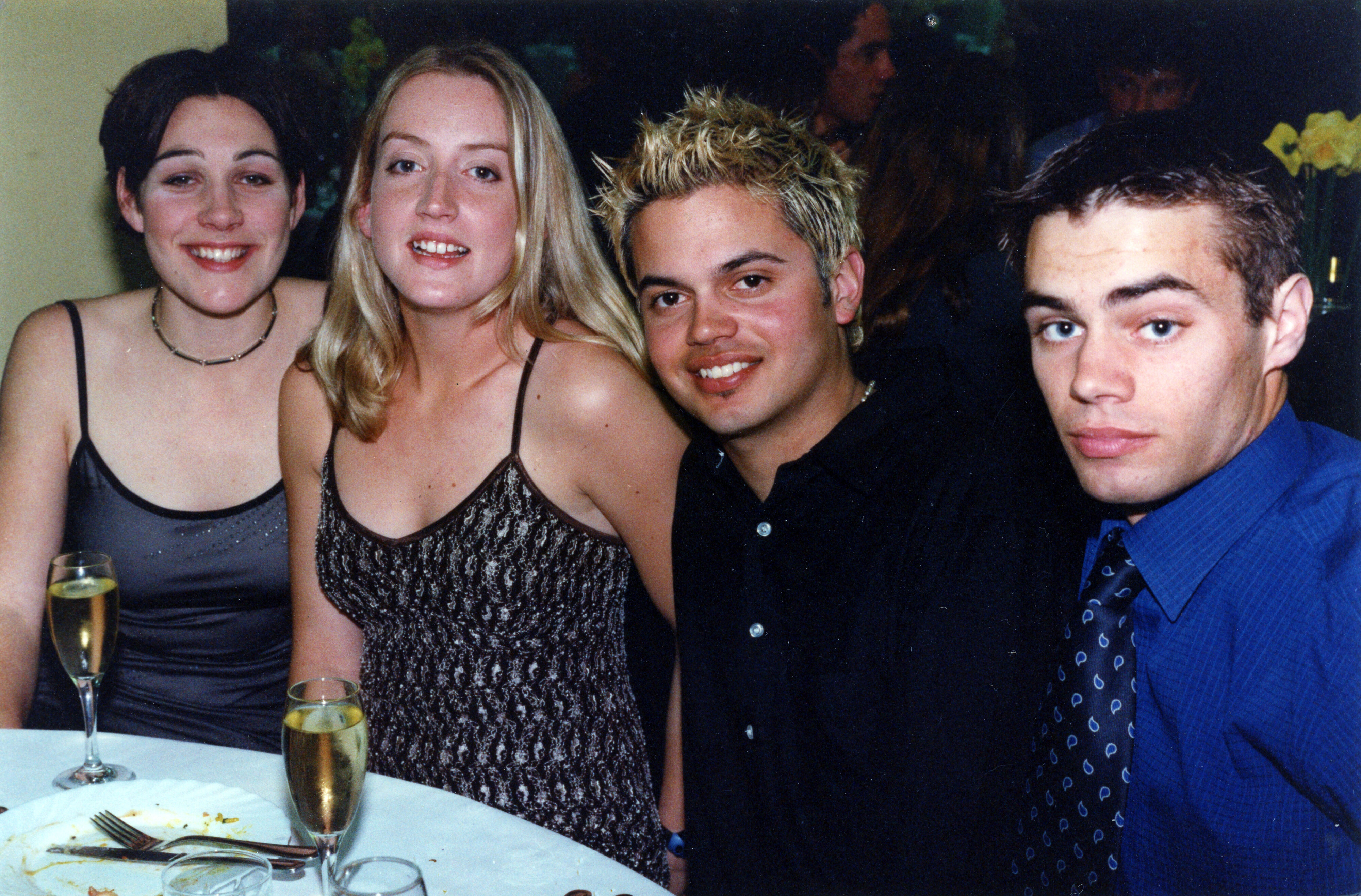 Louise Marshall, Melanie Kerr, Michael Baumgart and  Ryan Cuts at the September 2000 Lincoln University Blues and Golds Award.
