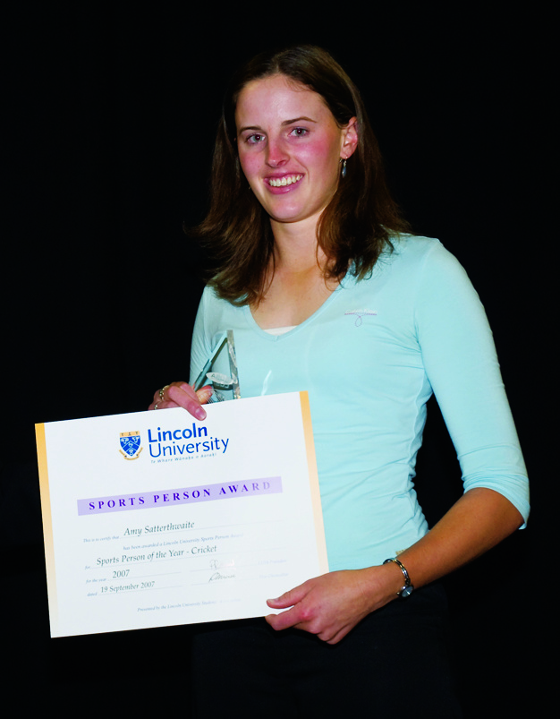 2007 Amy Satterthwaite - Sports Person of the Year Cricket