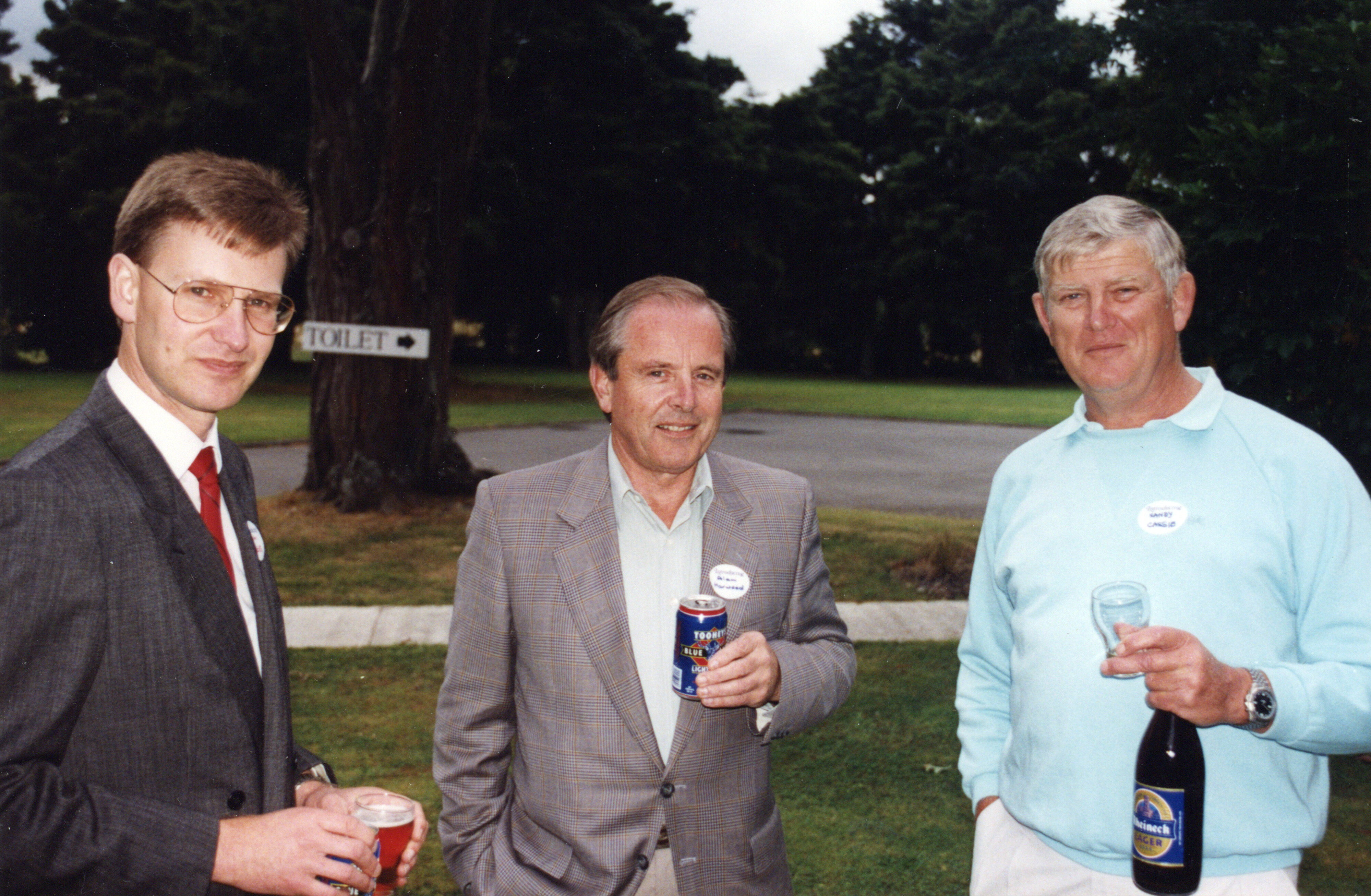 1993 Wellington Alumni, Brian Speirs, Allan Harwood and Sandy Cassie 
