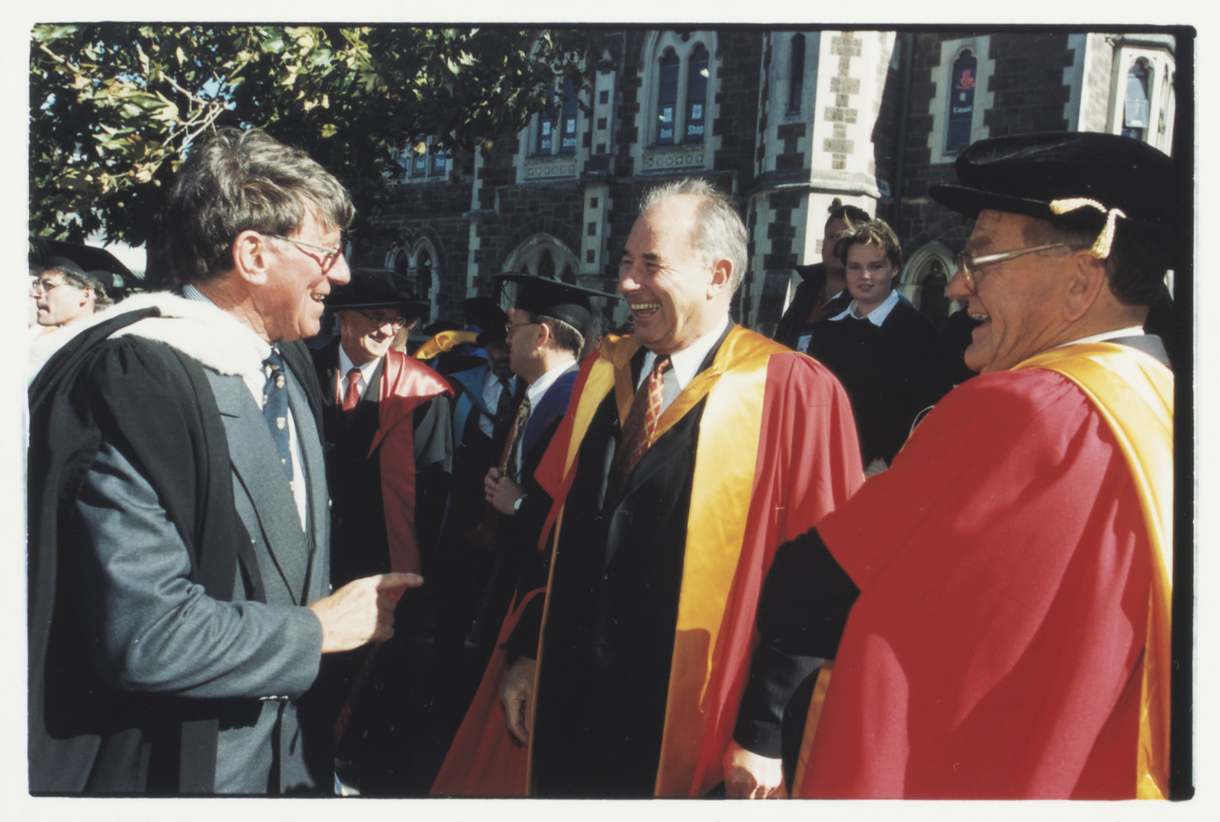 1999 Graduation ceremony: Neil Gow, Don McKinnon and Ronald Ramsay Trotter 02