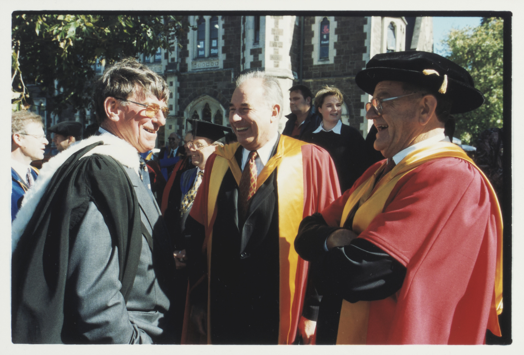 1999 Graduation ceremony: Neil Gow, Don McKinnon and Ronald Ramsay Trotter 03