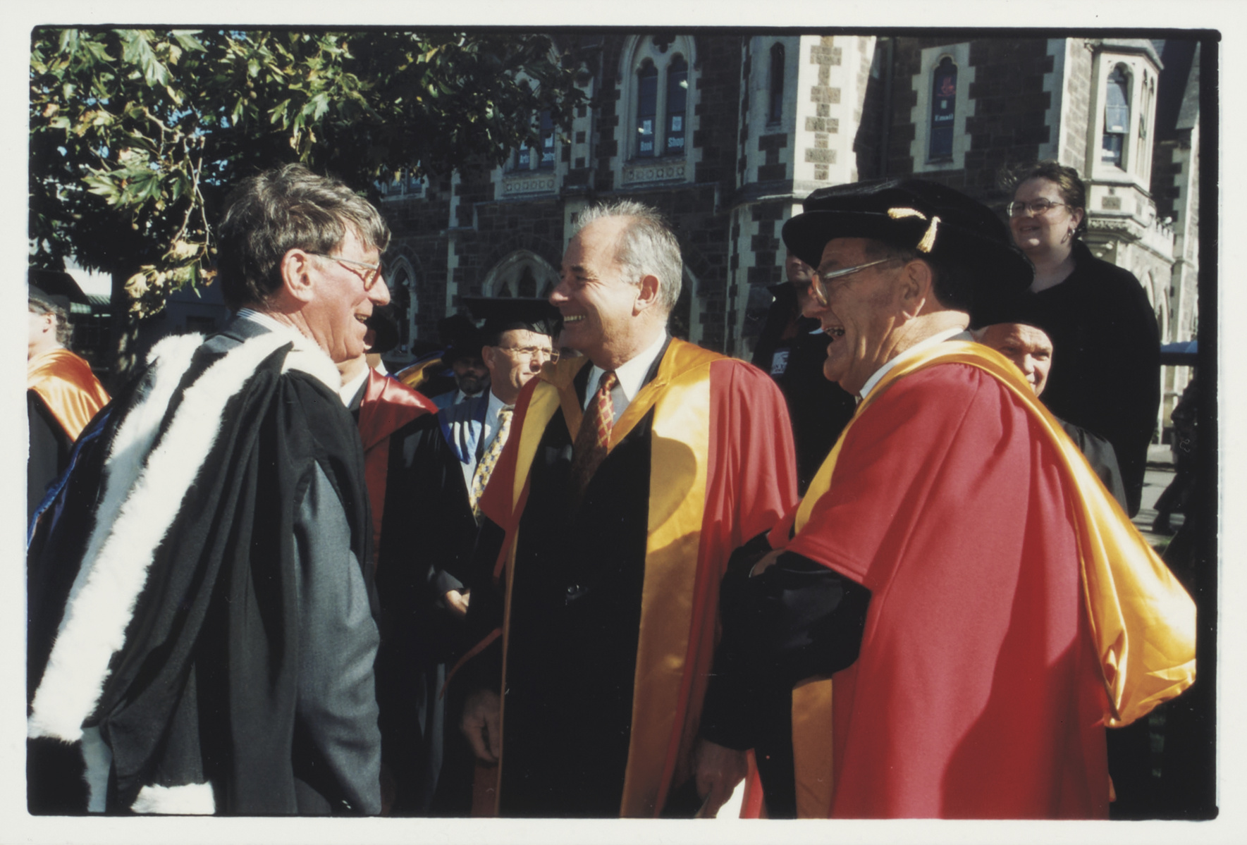 1999 Graduation ceremony: Neil Gow, Don McKinnon and Ronald Ramsay Trotter 04