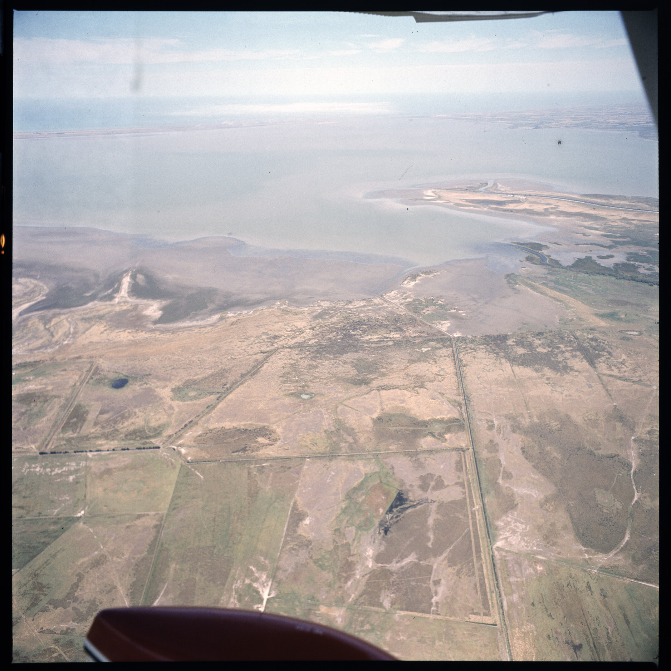 Aerial view of Lake Ellesmere, 1972 02
