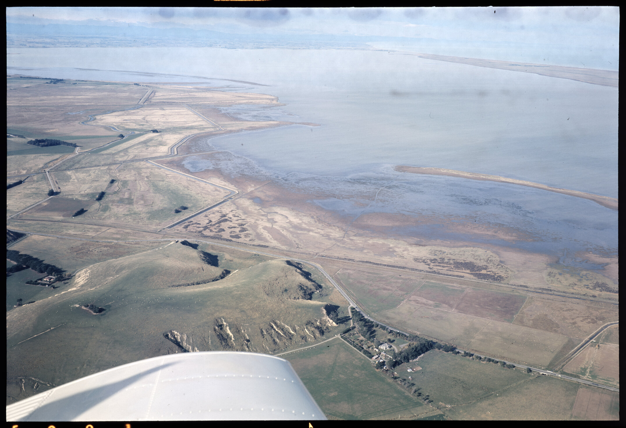 Aerial view of Lake Ellesmere, 1972 03