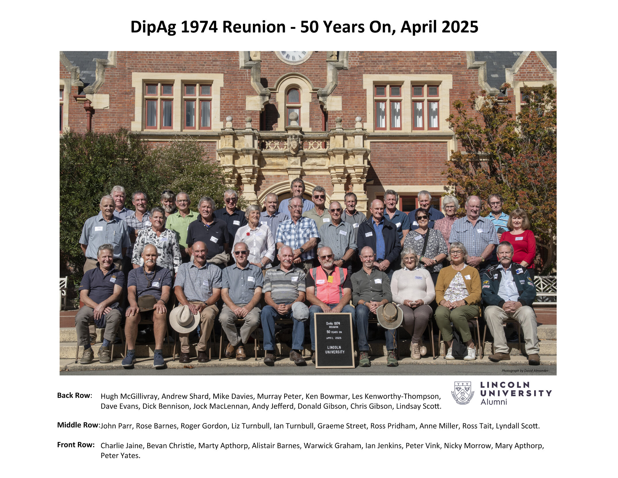 DipAg 1974 Reunion - 50 Years On, April 2025