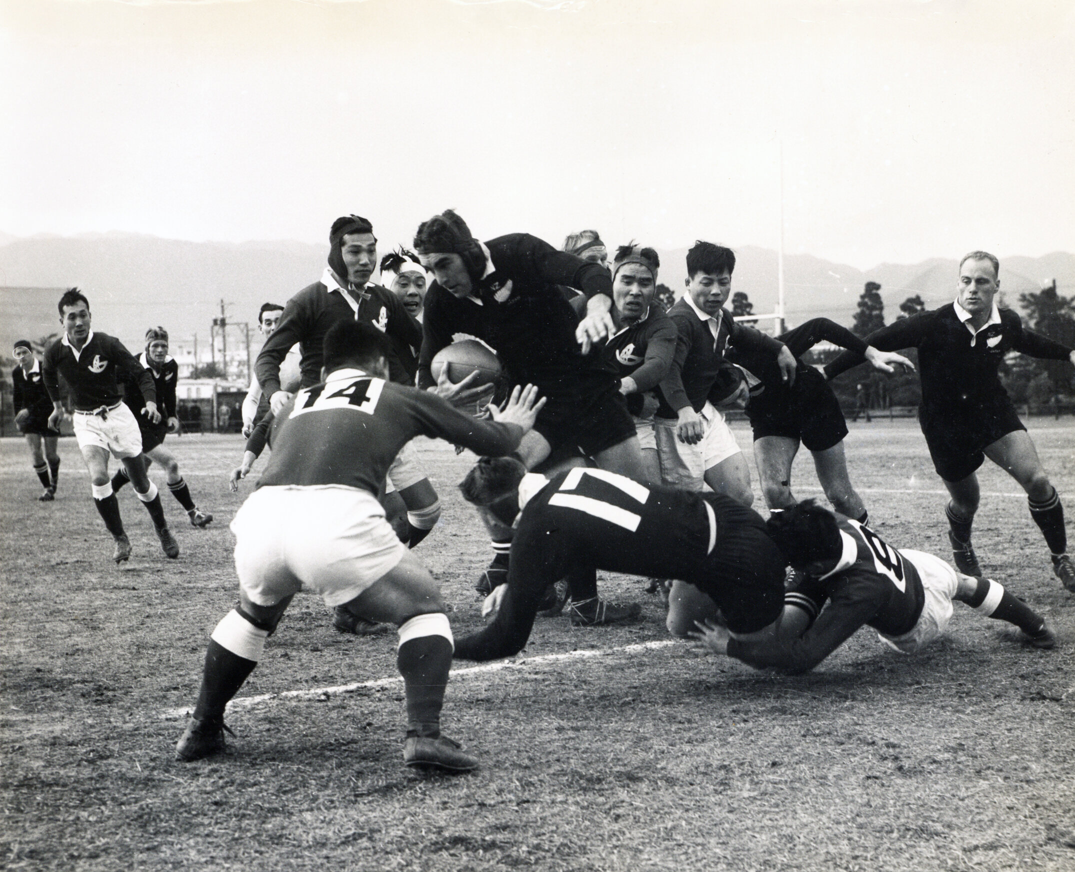 Match during the All Blacks 1958 Japan tour
