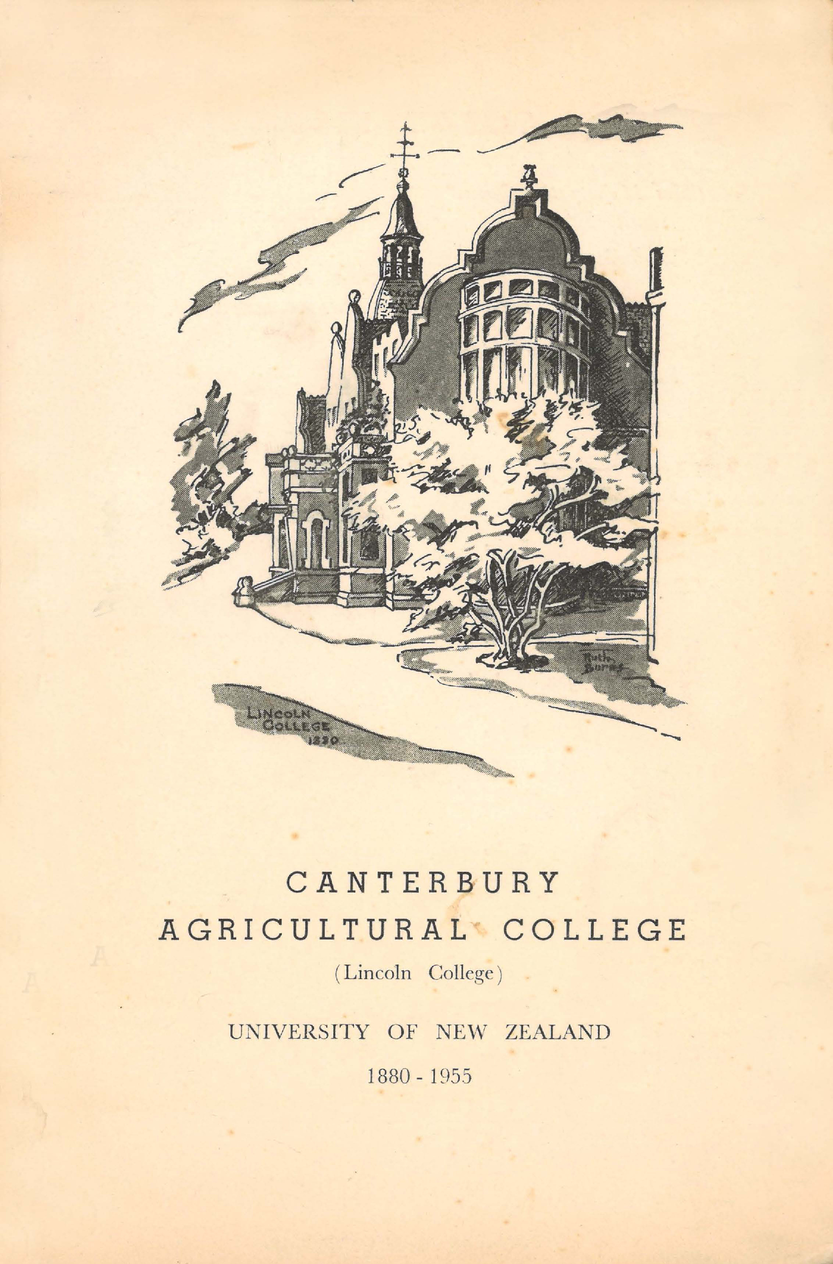 1955 CAC Menu 75th Celebration