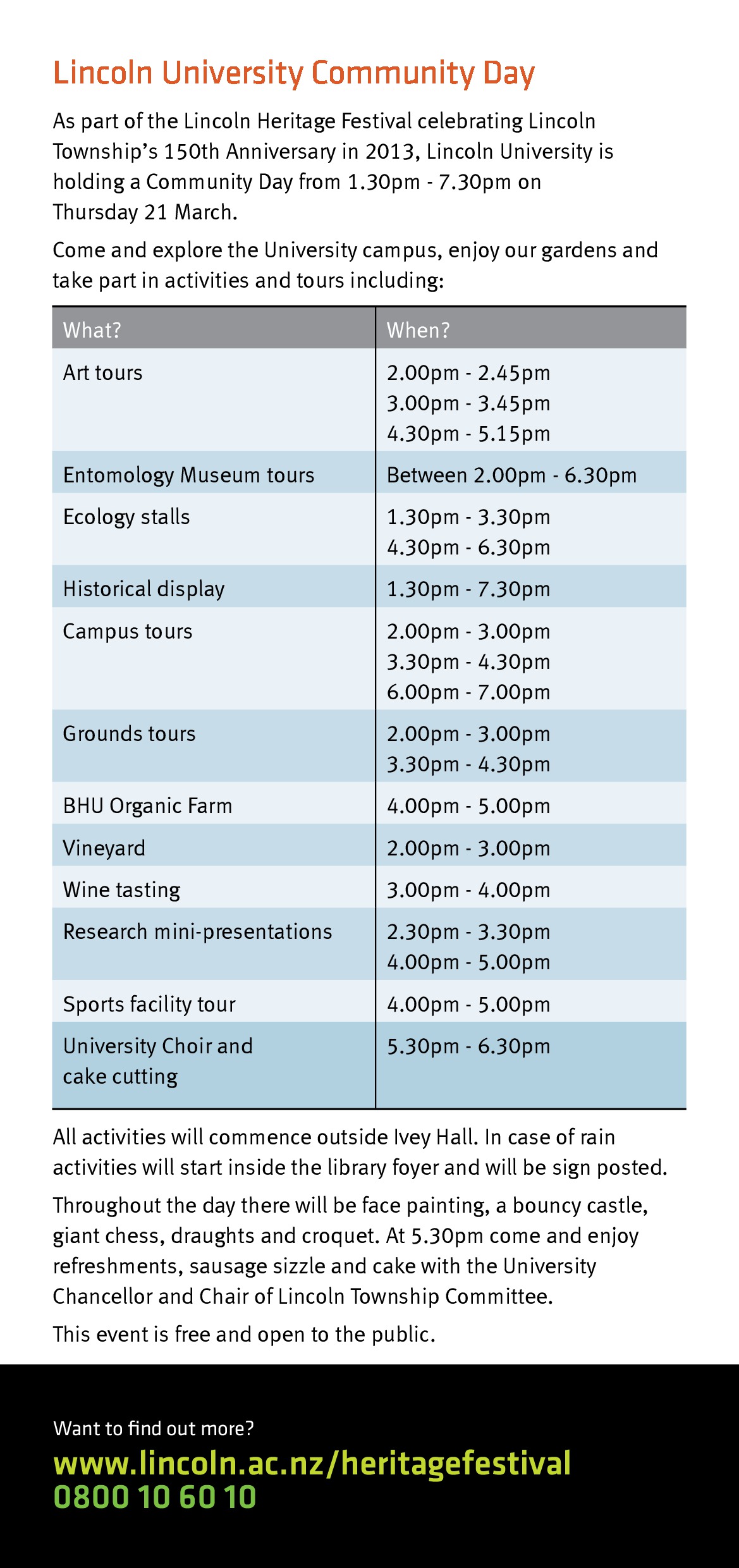 Lincoln 150 years programme