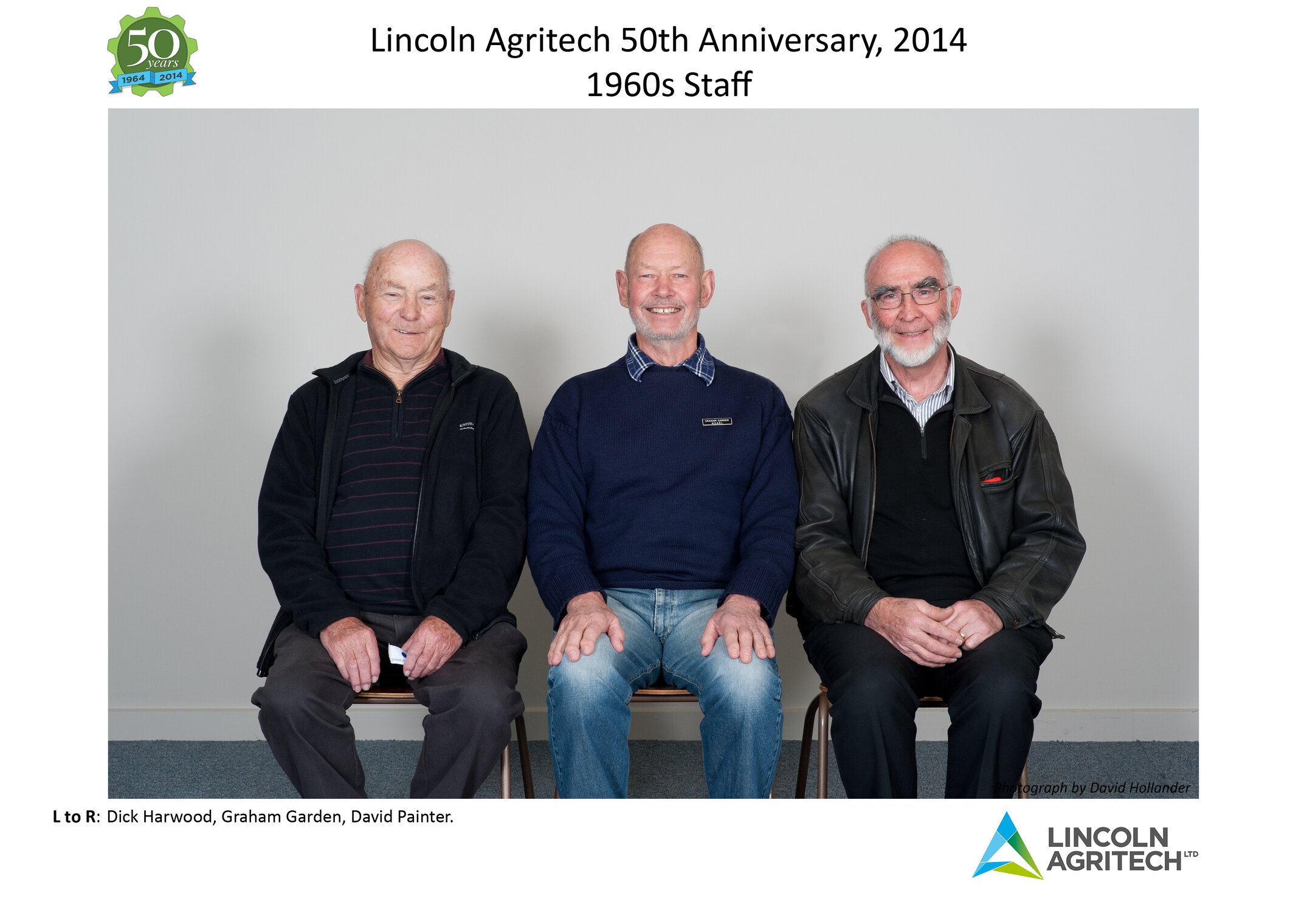 2014 Lincoln Agritech 50th Anniversary 1960s staff group