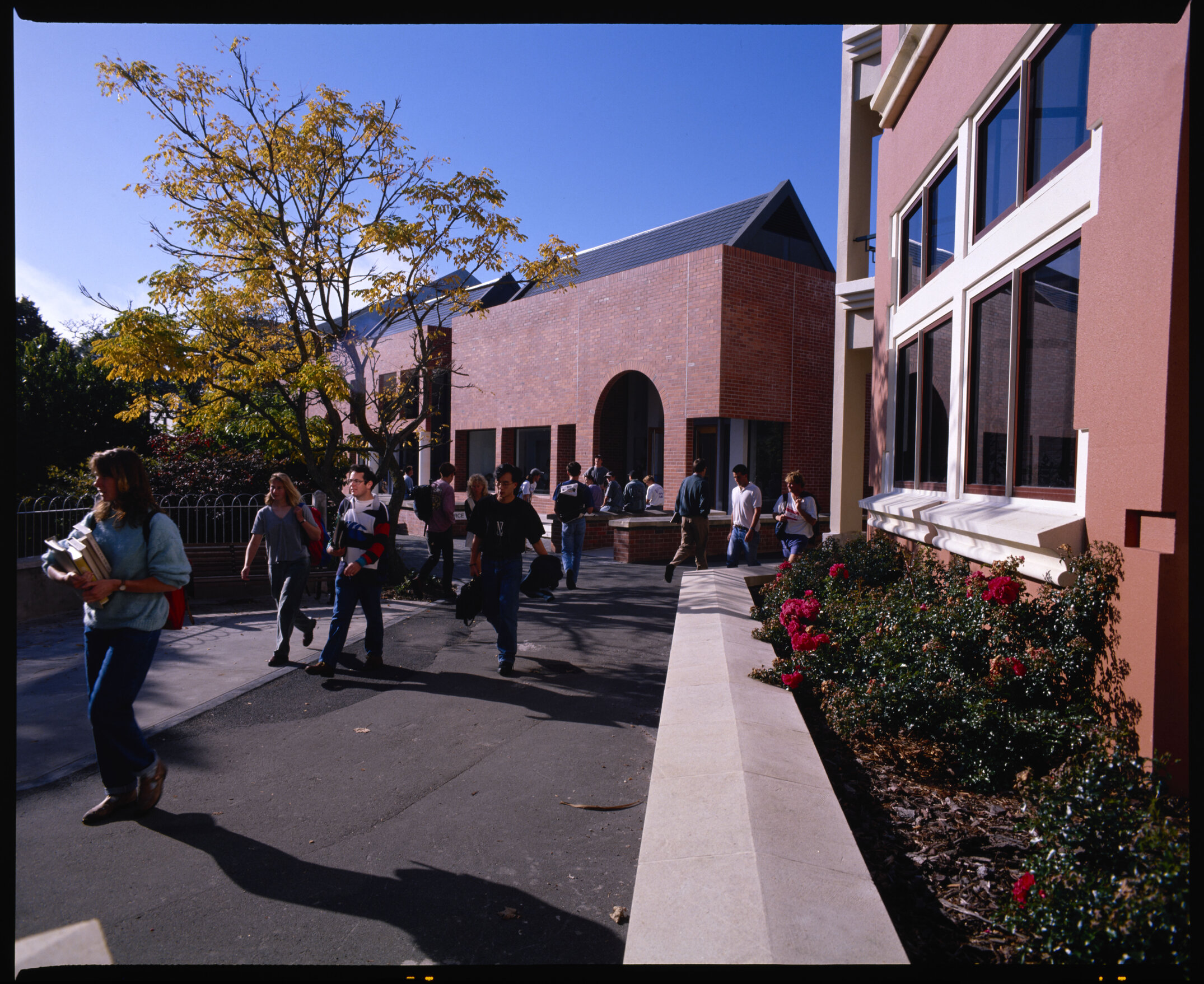 East view of Ivey Hall and Commerce Building, March 1994 02