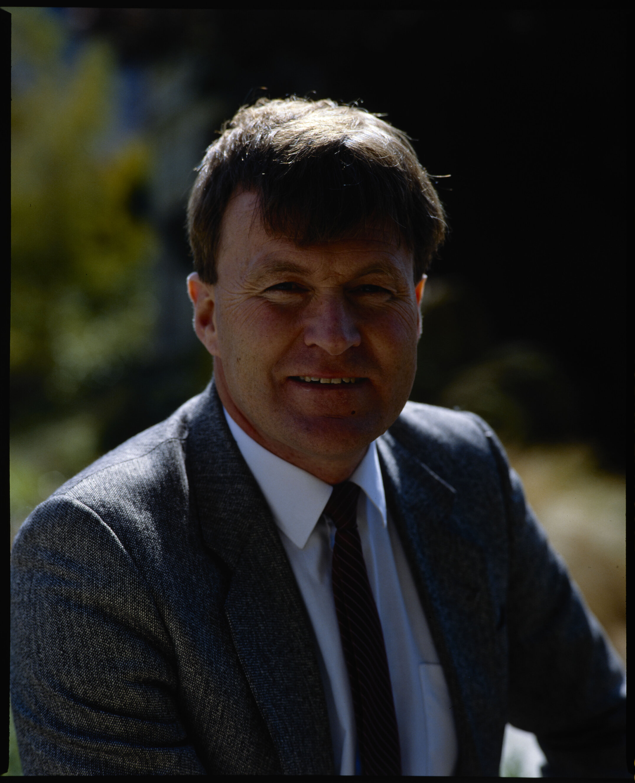 Portrait of Professor Grant Cushman of Lincoln's Parks, Recreation and Tourism Department, early 1990s