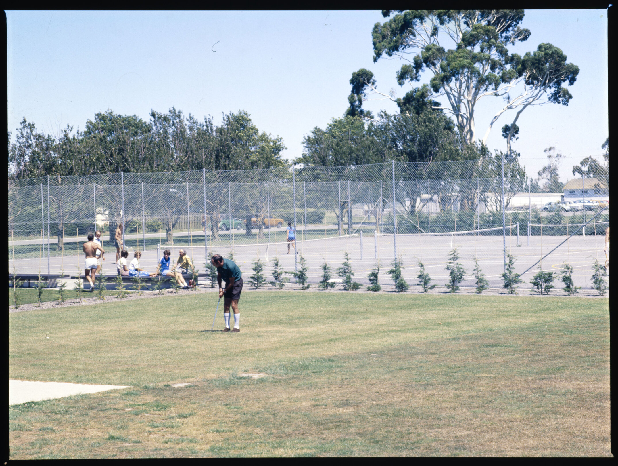 Playing golf and tennis at Lincoln College 01