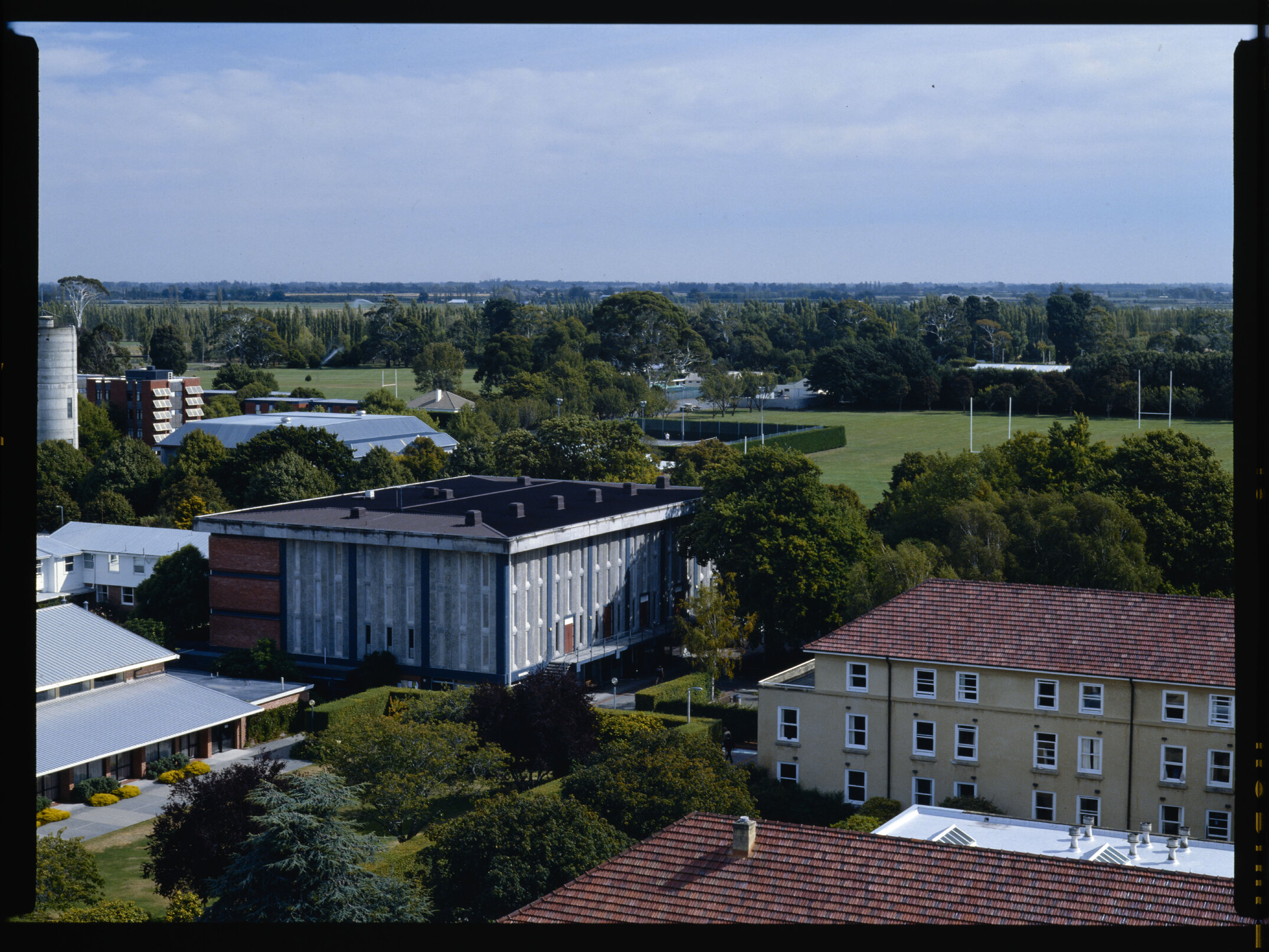 A view of Hudson Hall and Gillespie Hall from the George Forbes Building 02