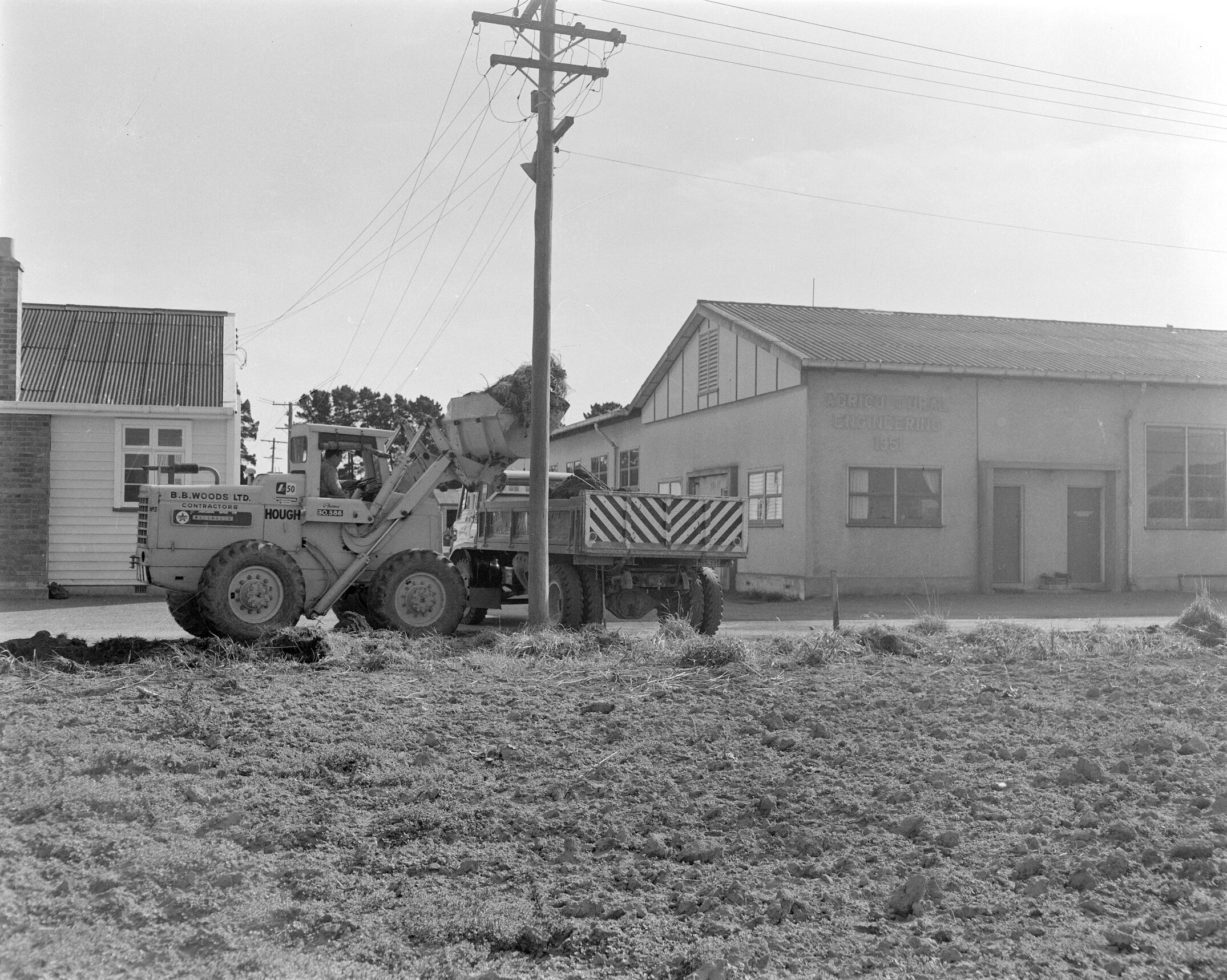 Construction Activity near Agricultural Engineering Building, Canterbury Agricultural College