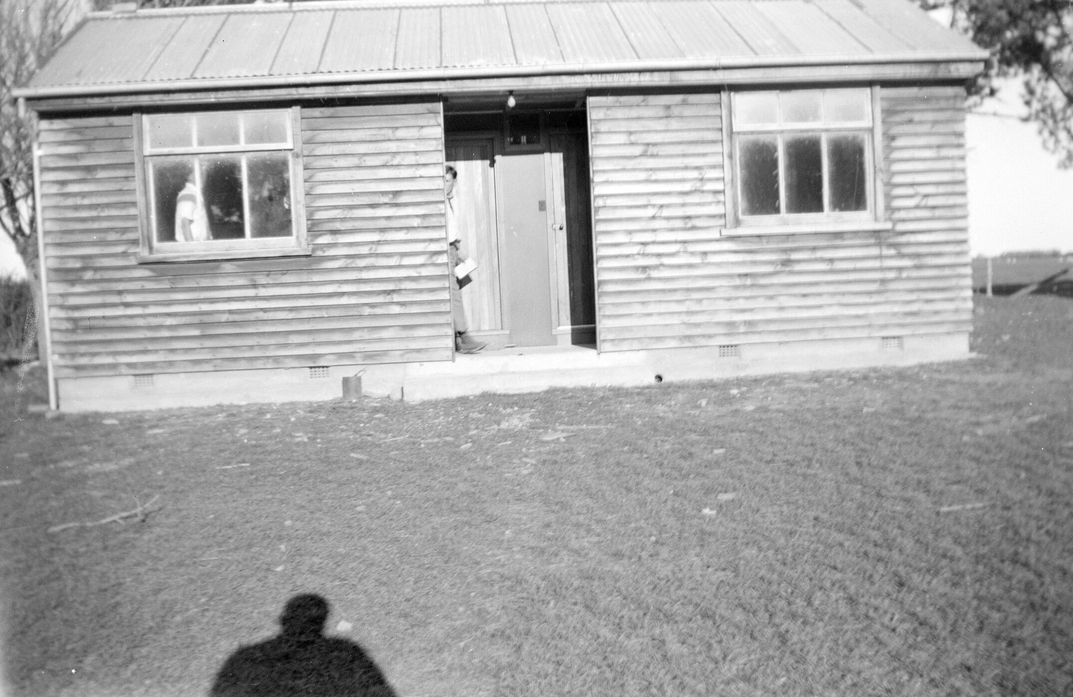 Small wooden building, possibly at Lincoln College, circa early 1960s