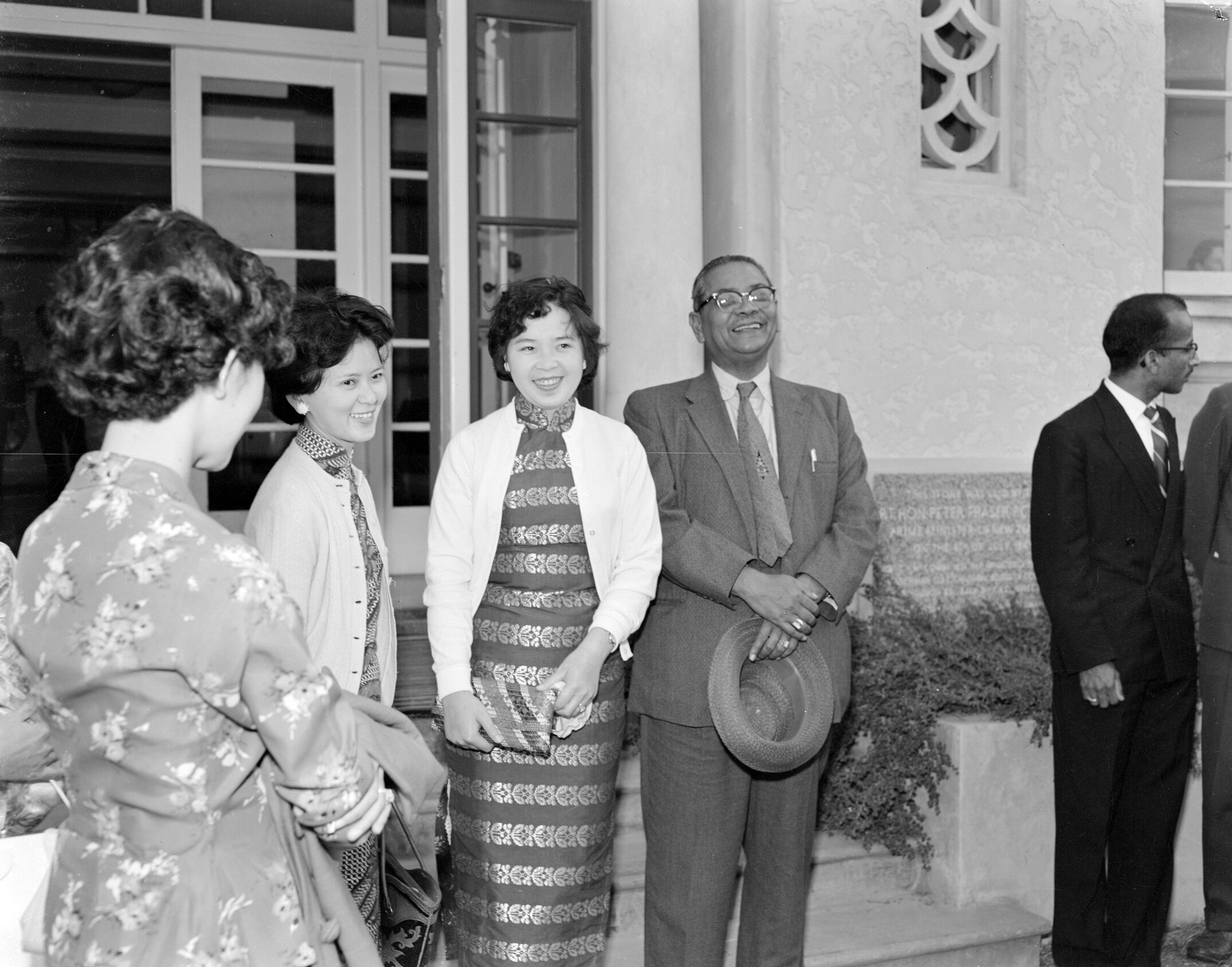 The Prime Minister of Malaysia,Tunku Abdul Rahman visits Canterbury Agricultural College in 1960 (Blackmore Neg 5138)