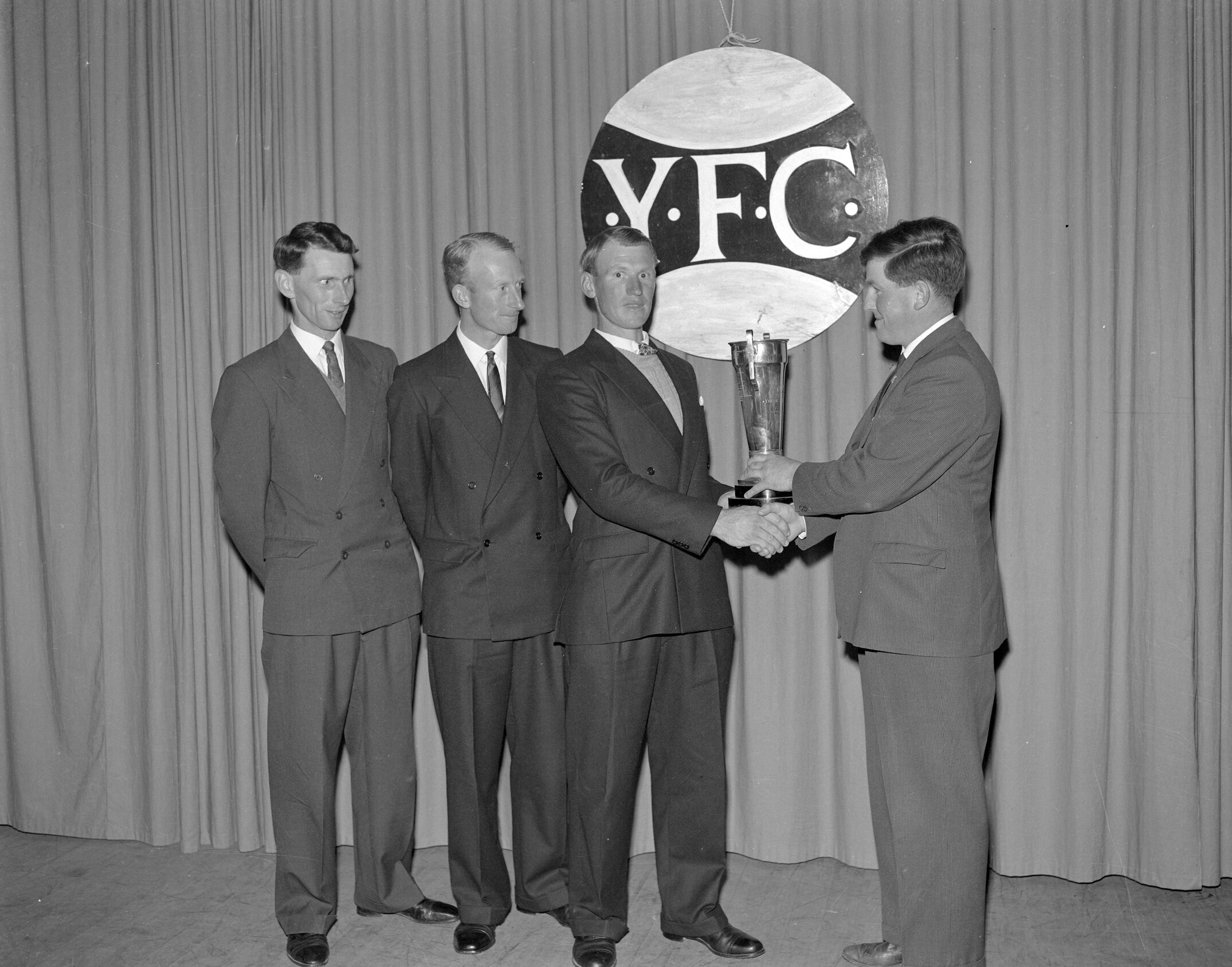 Young Farmers' Club award winners circa 1961-66 (Blackmore Neg 5194)