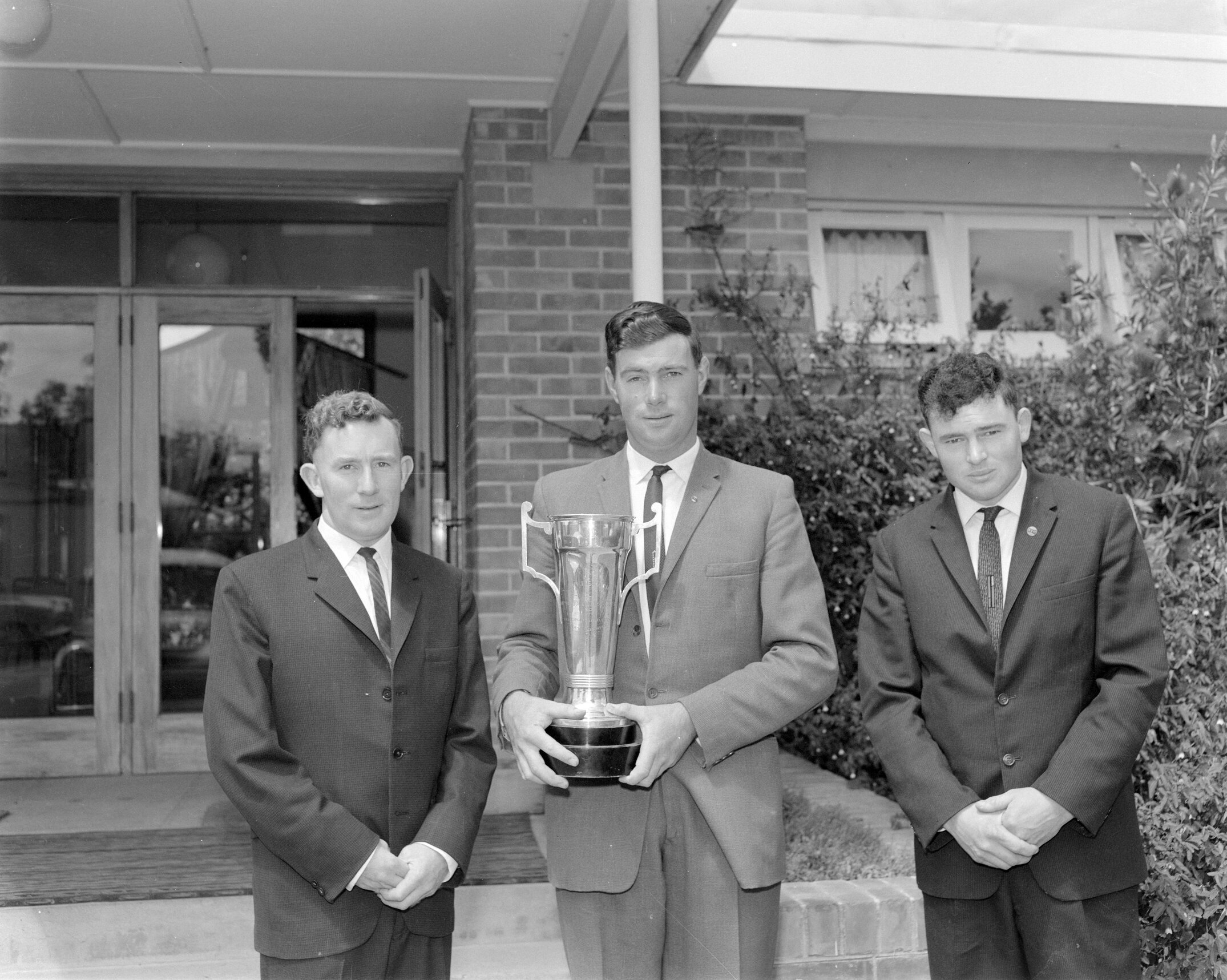 Young Farmers&rsquo; Club of the Year award winners, Lincoln College, circa 1961-66 (Blackmore Neg 5195)