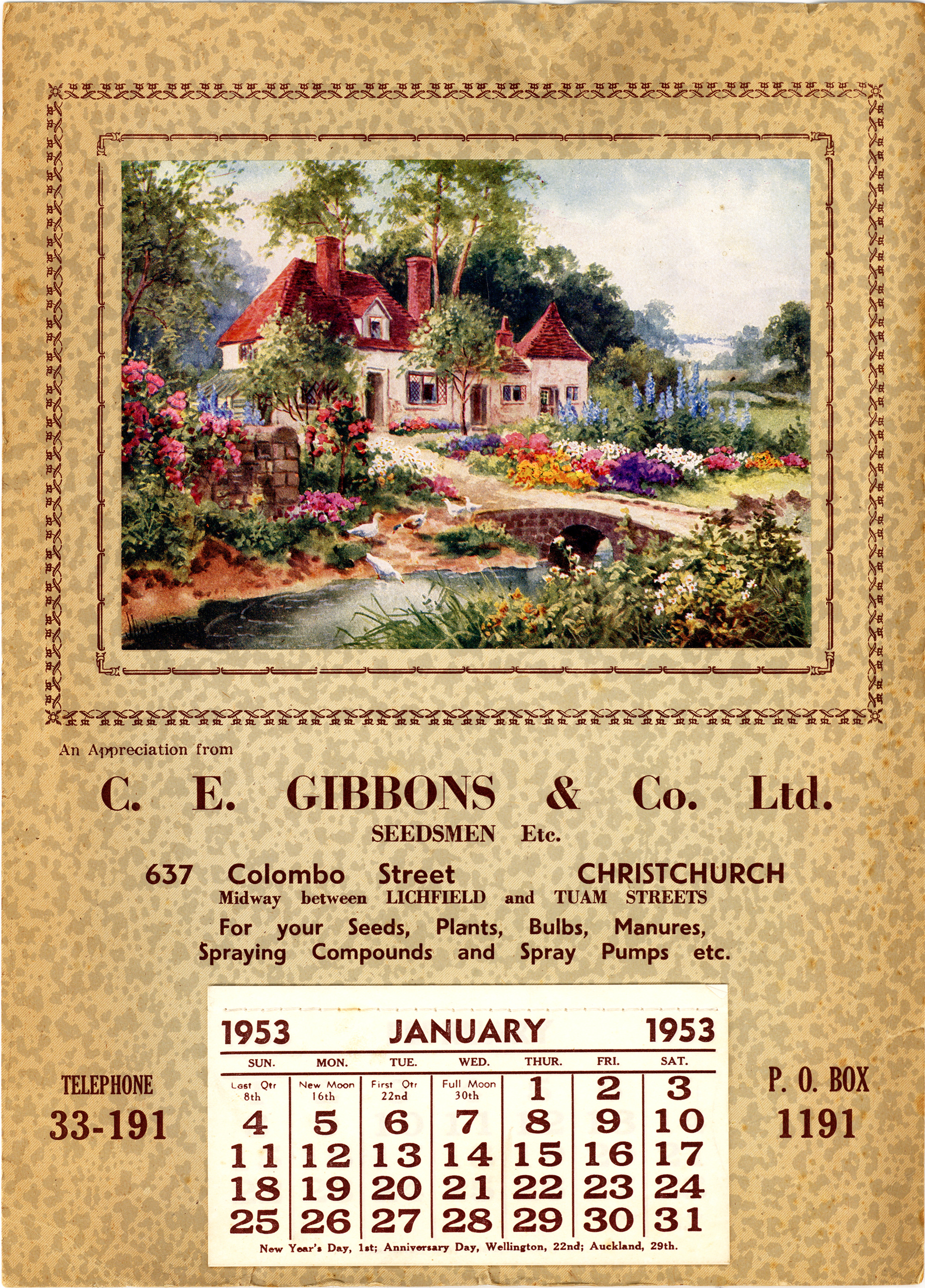 C. E. Gibbons &amp; Co. Ltd. Seedsmen Etc. 
ephemera