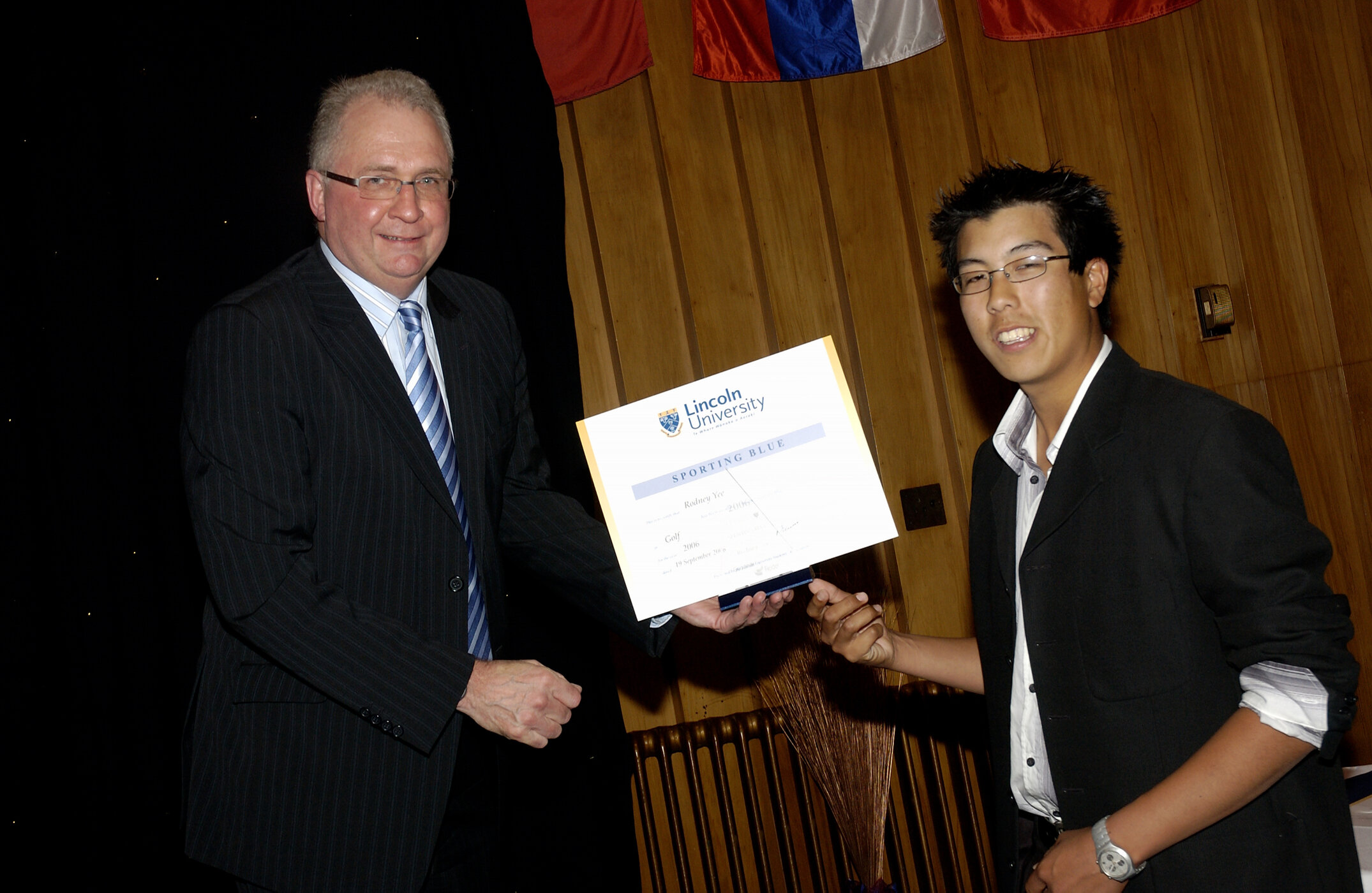 2006 LU Blues &amp; Golds Award 36
Golf Award, Rodney Yee