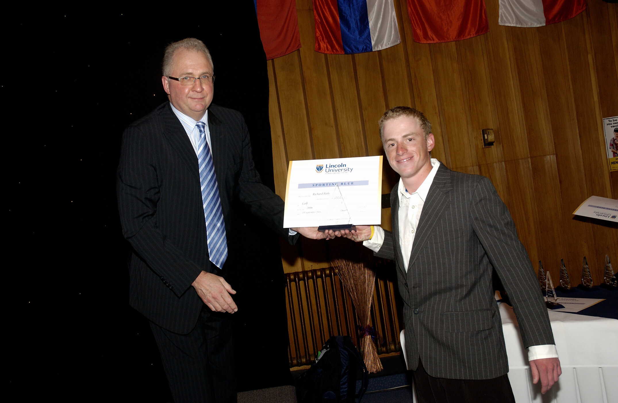 2006 LU Blues &amp; Golds Award 
Golf, Richard Bath