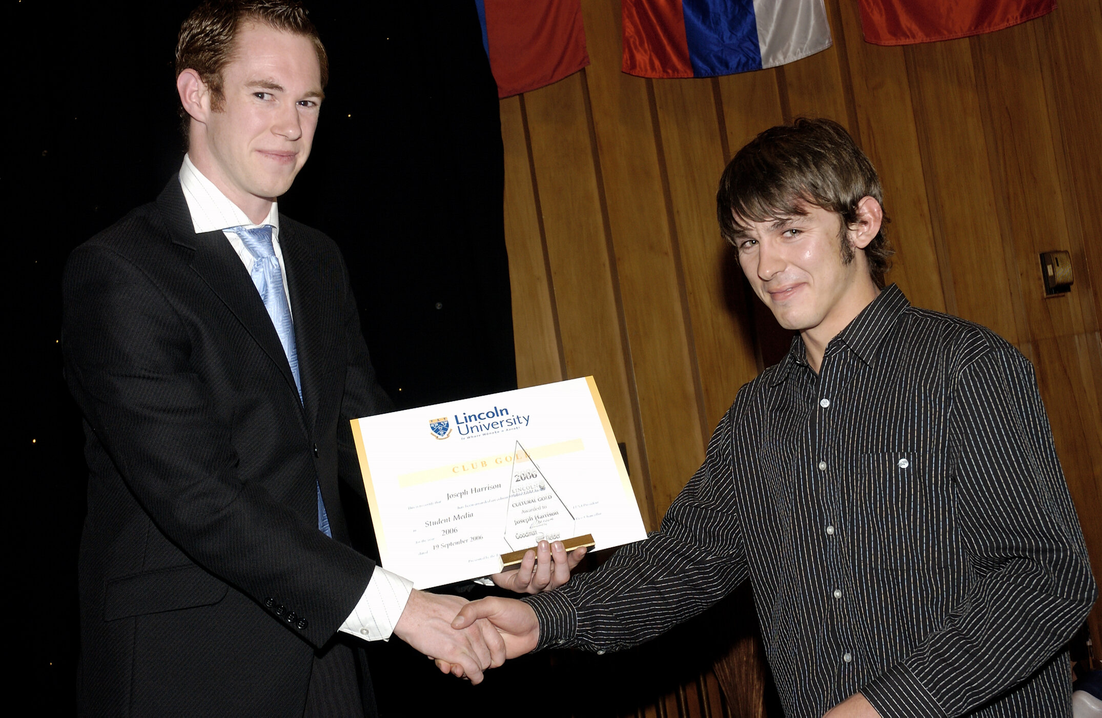 2006 Lincoln University Blues &amp; Golds Award 10
Club Gold (Cultural Gold) Award, Joseph Harrison