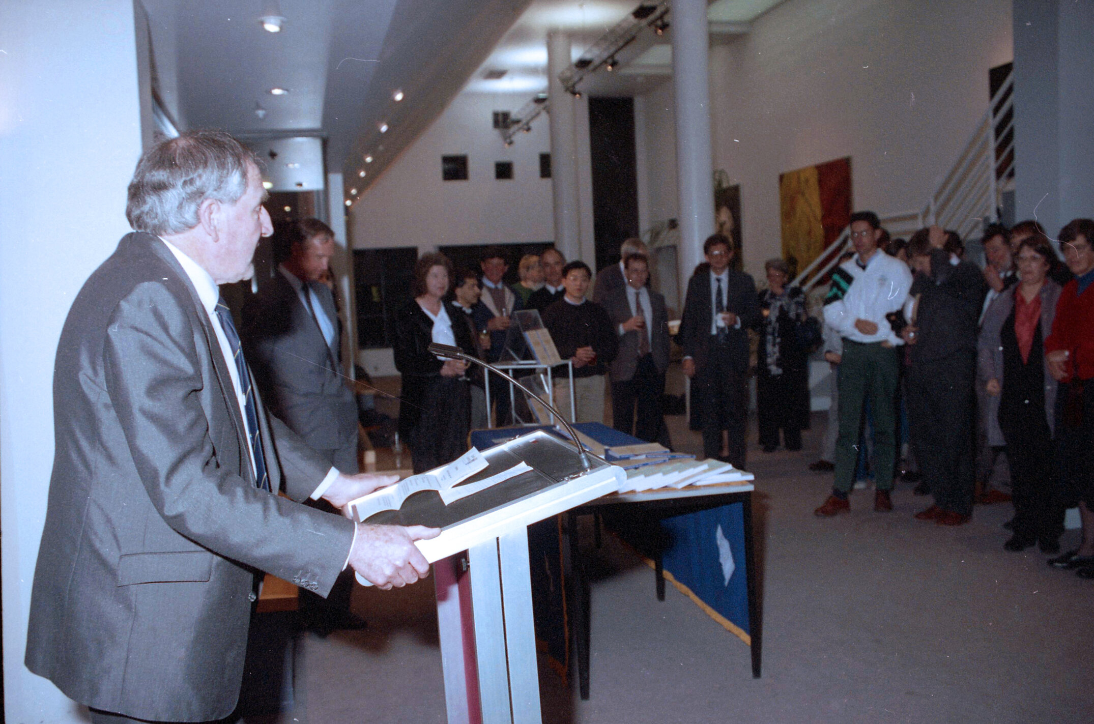 Malcolm Cameron speaking during the 1994 Lincoln University Press' first book launch 02