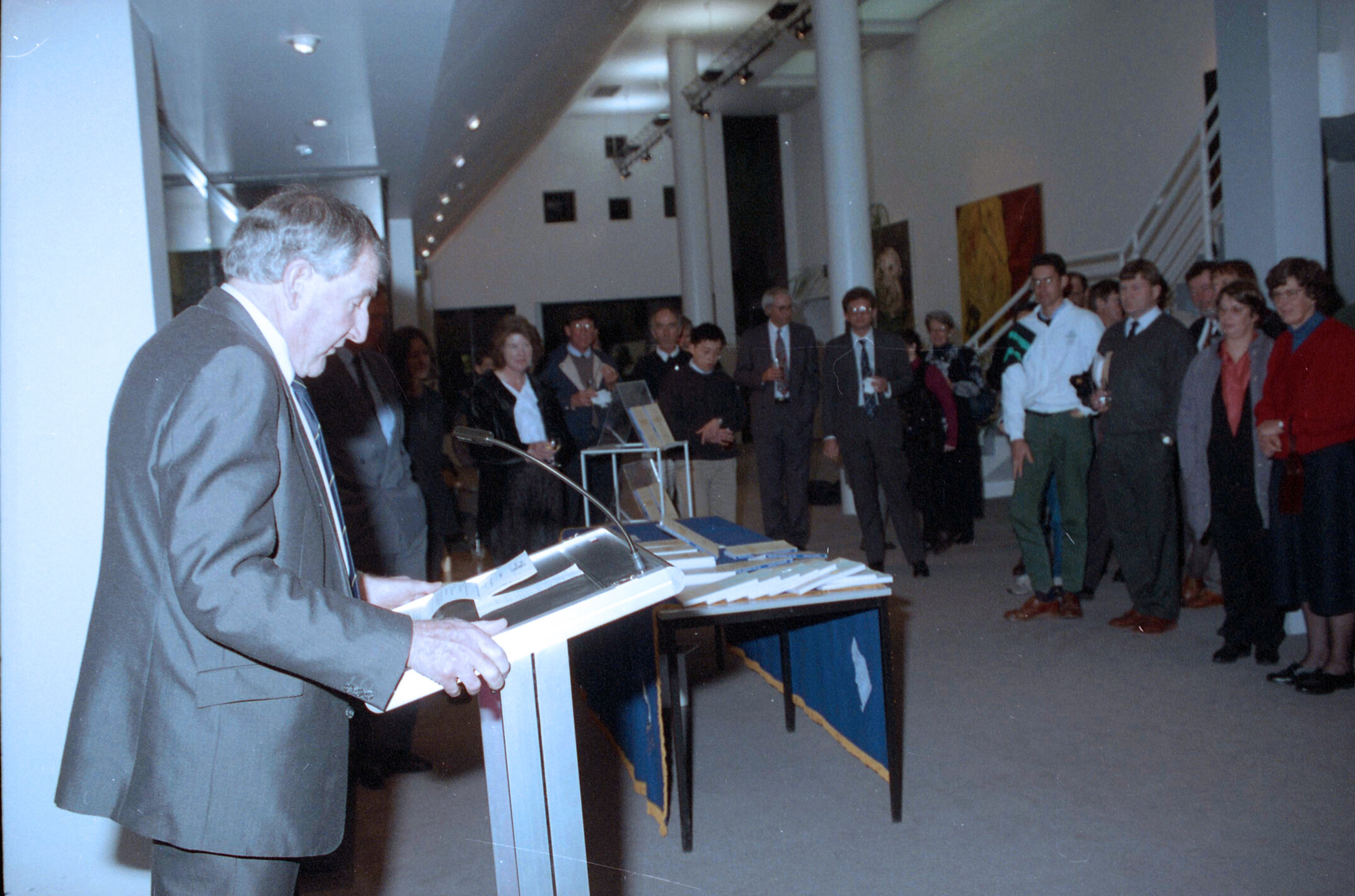 Malcom Cameron speaking during the 1994 Lincoln University Press' first book launch 01