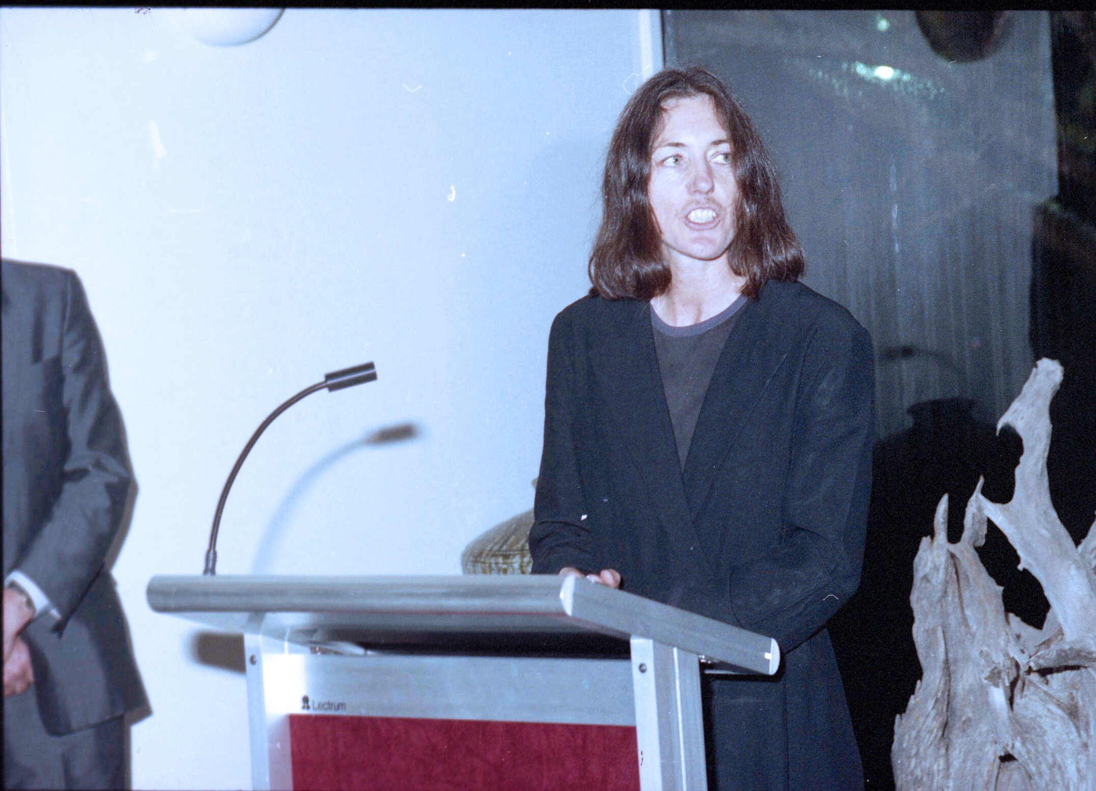 Daphne Brasell speaking during the 1994 Lincoln University Press' first book launch 02