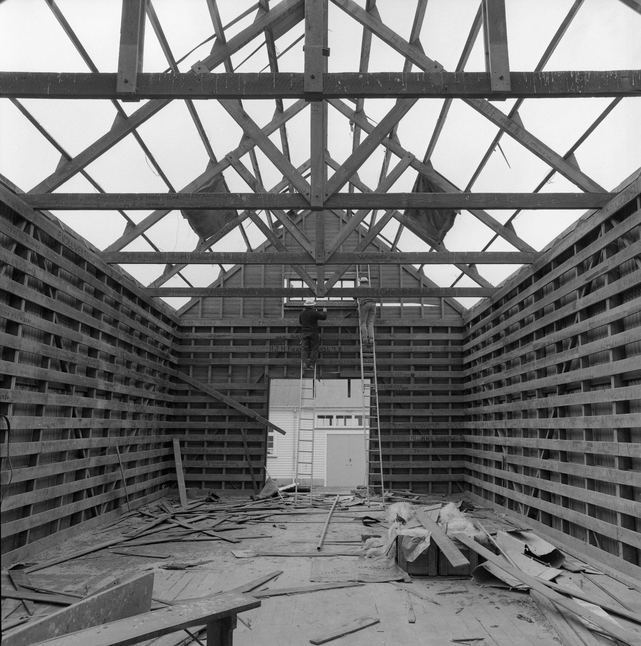 Lincoln College Wool Shed Deconstruction, 1971