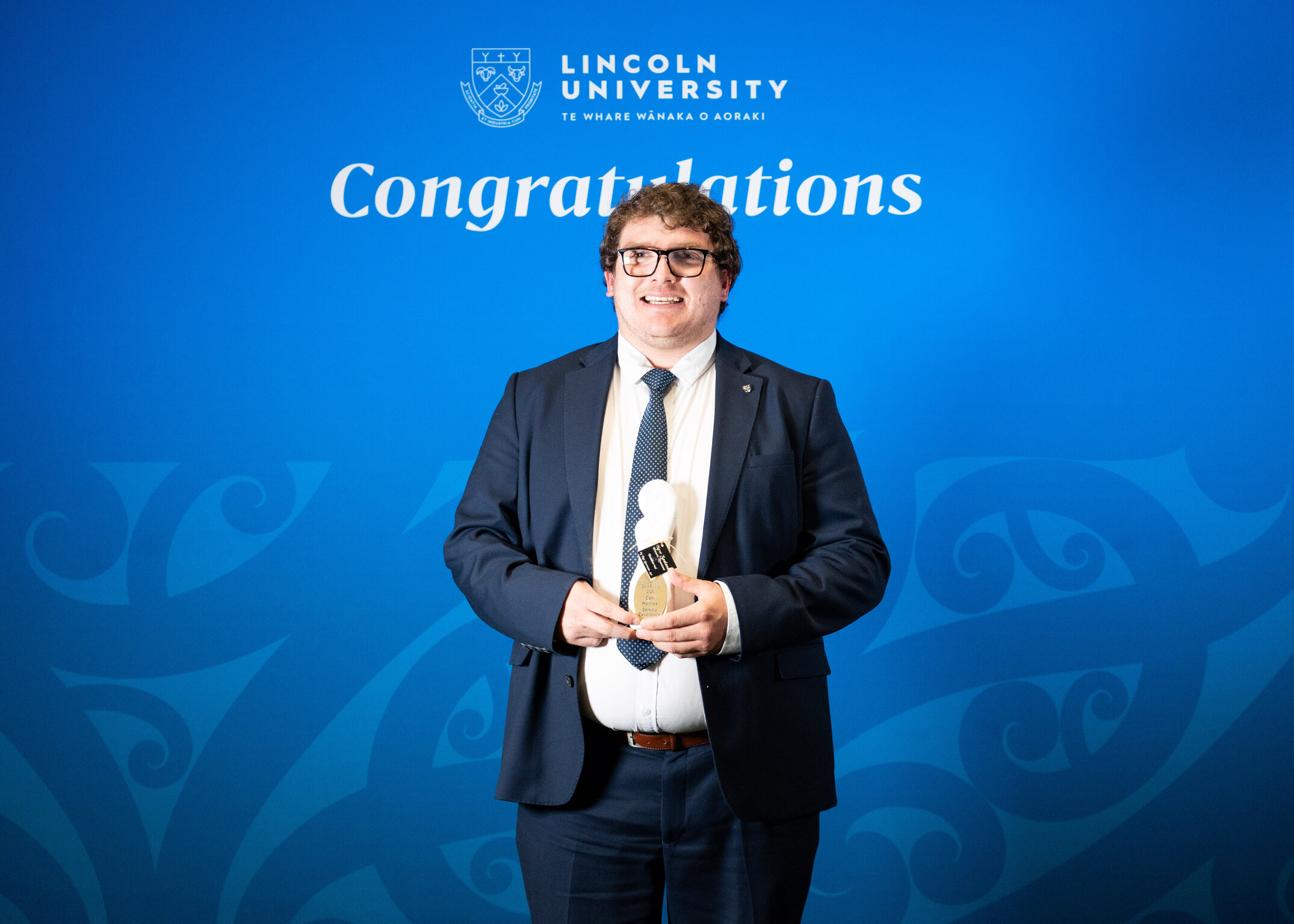 2025 Blues and Gold Awards: Supreme Gold Awards winner, Cam Holmes - Service Excellence Person of the Year