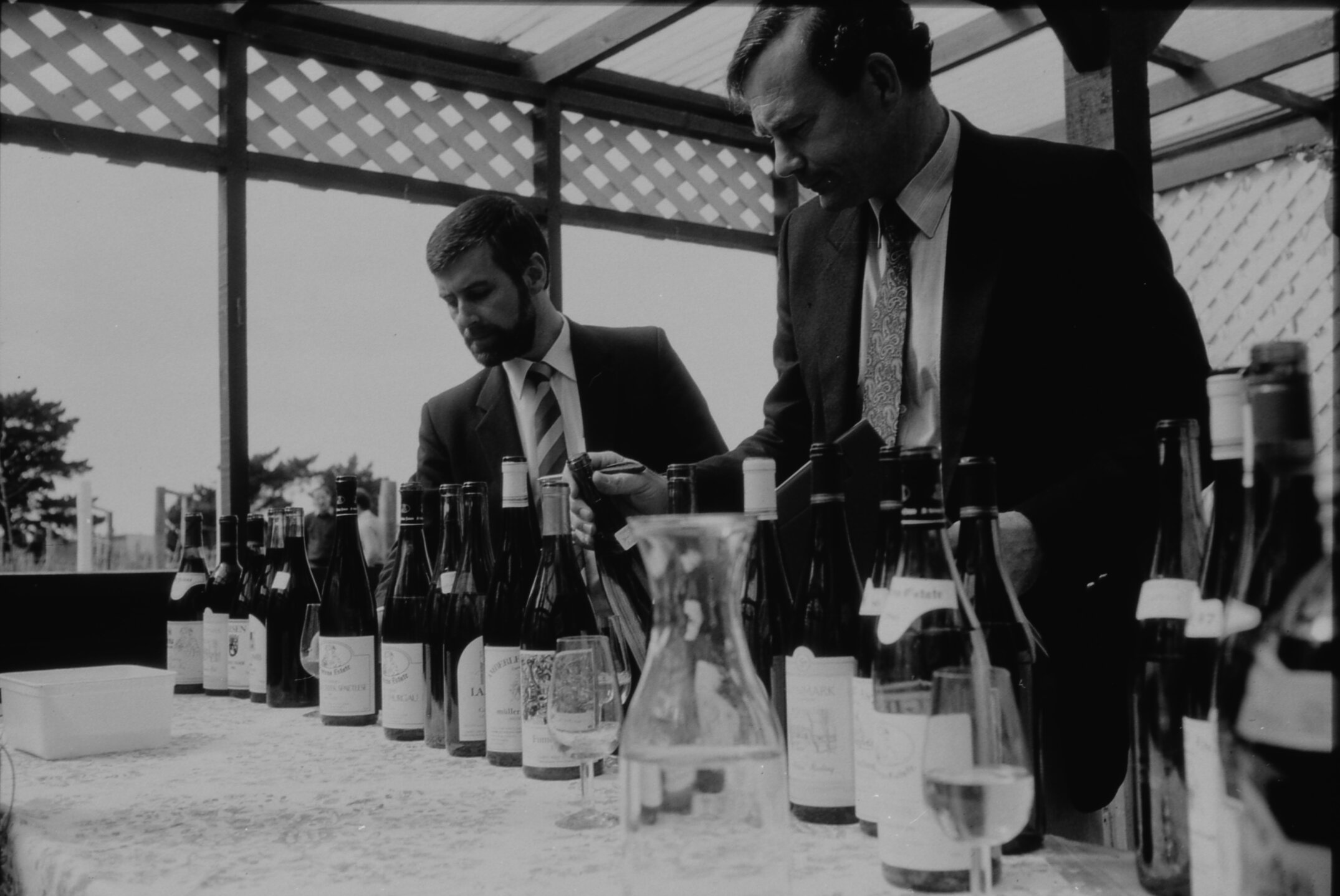 Wine Tasting at Lincoln College Winery, July 1988