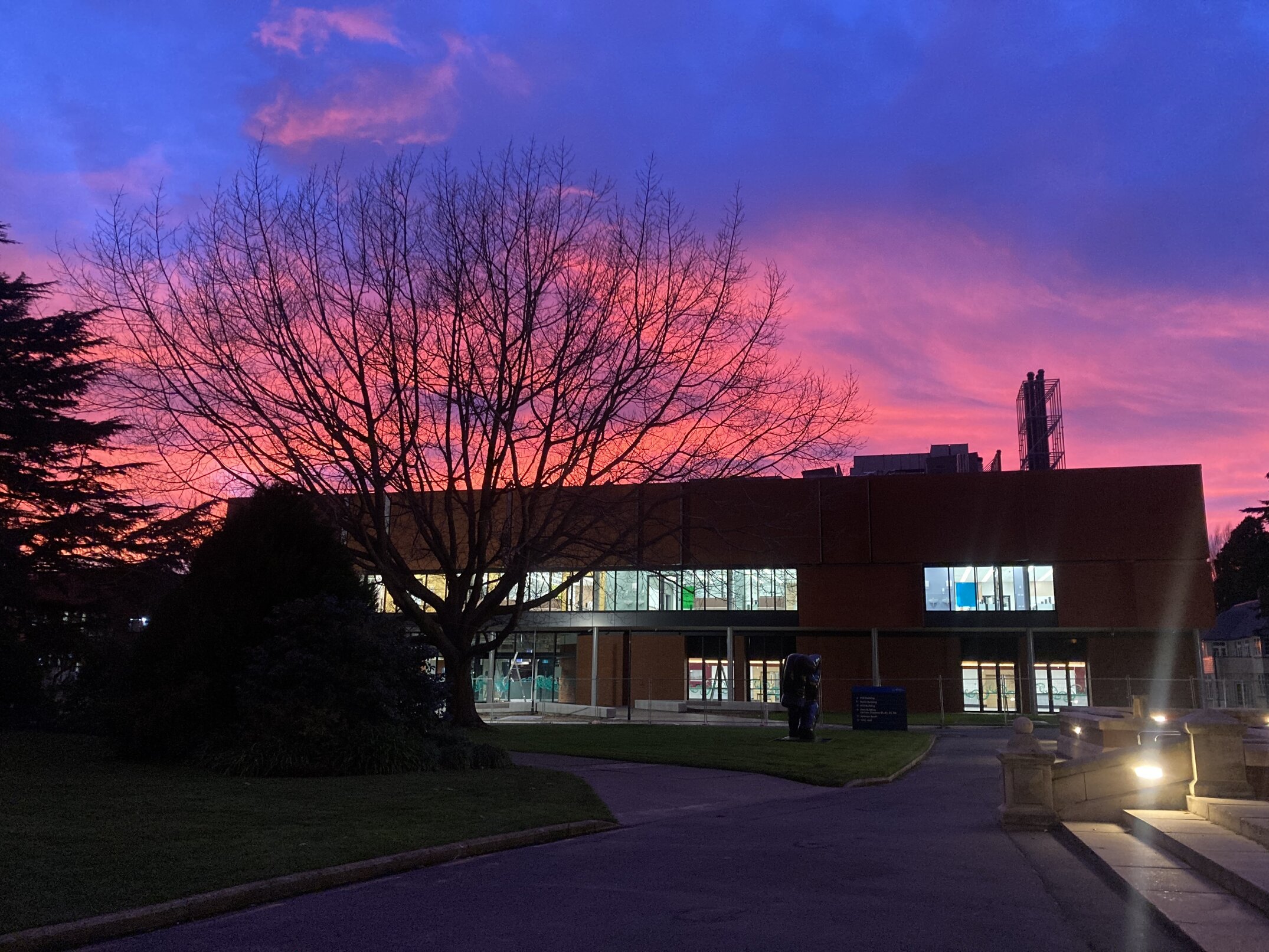 Waimarie set against an early morning red sky