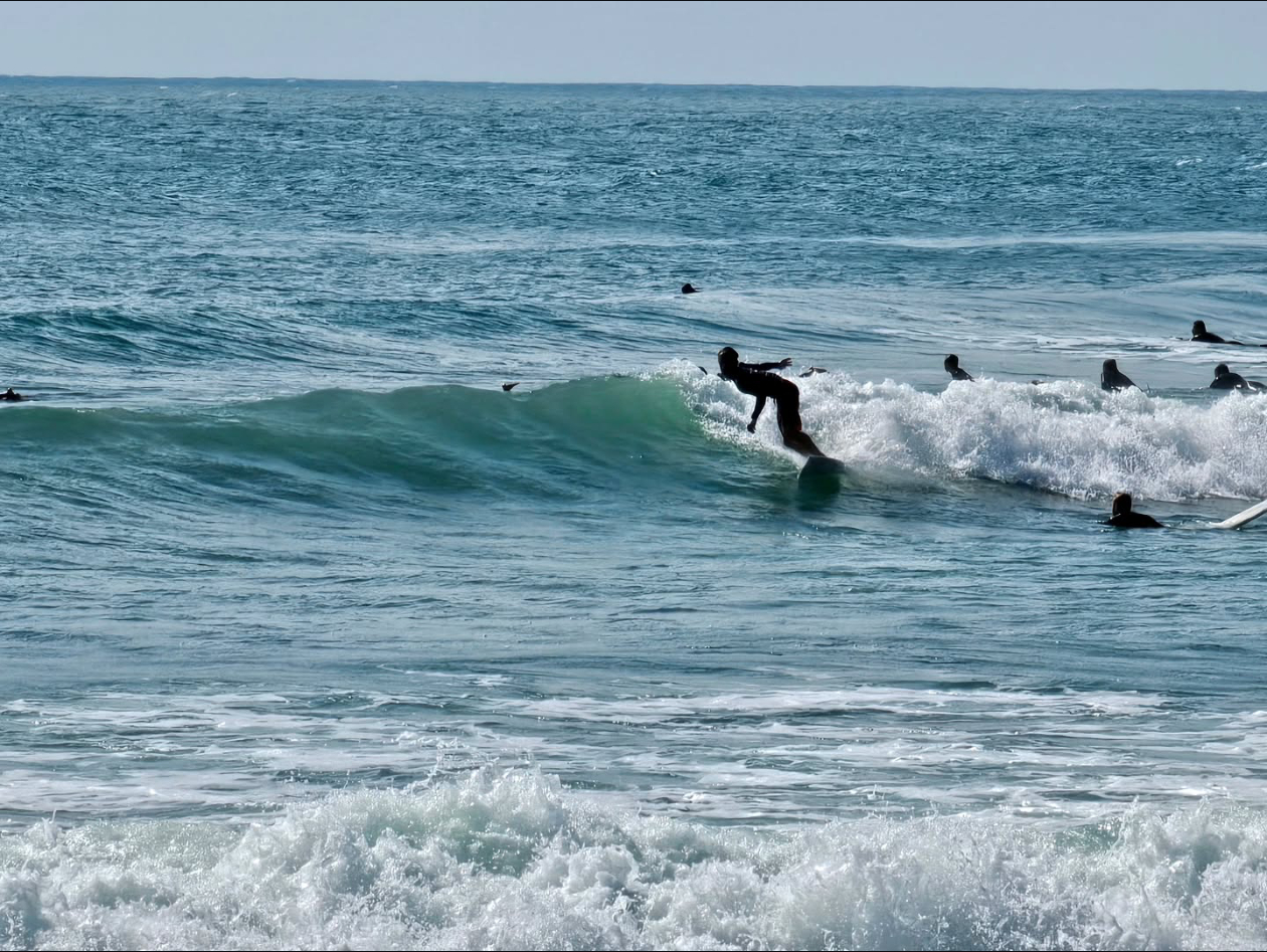 Surfing Moments at Piha Beach, New Zealand