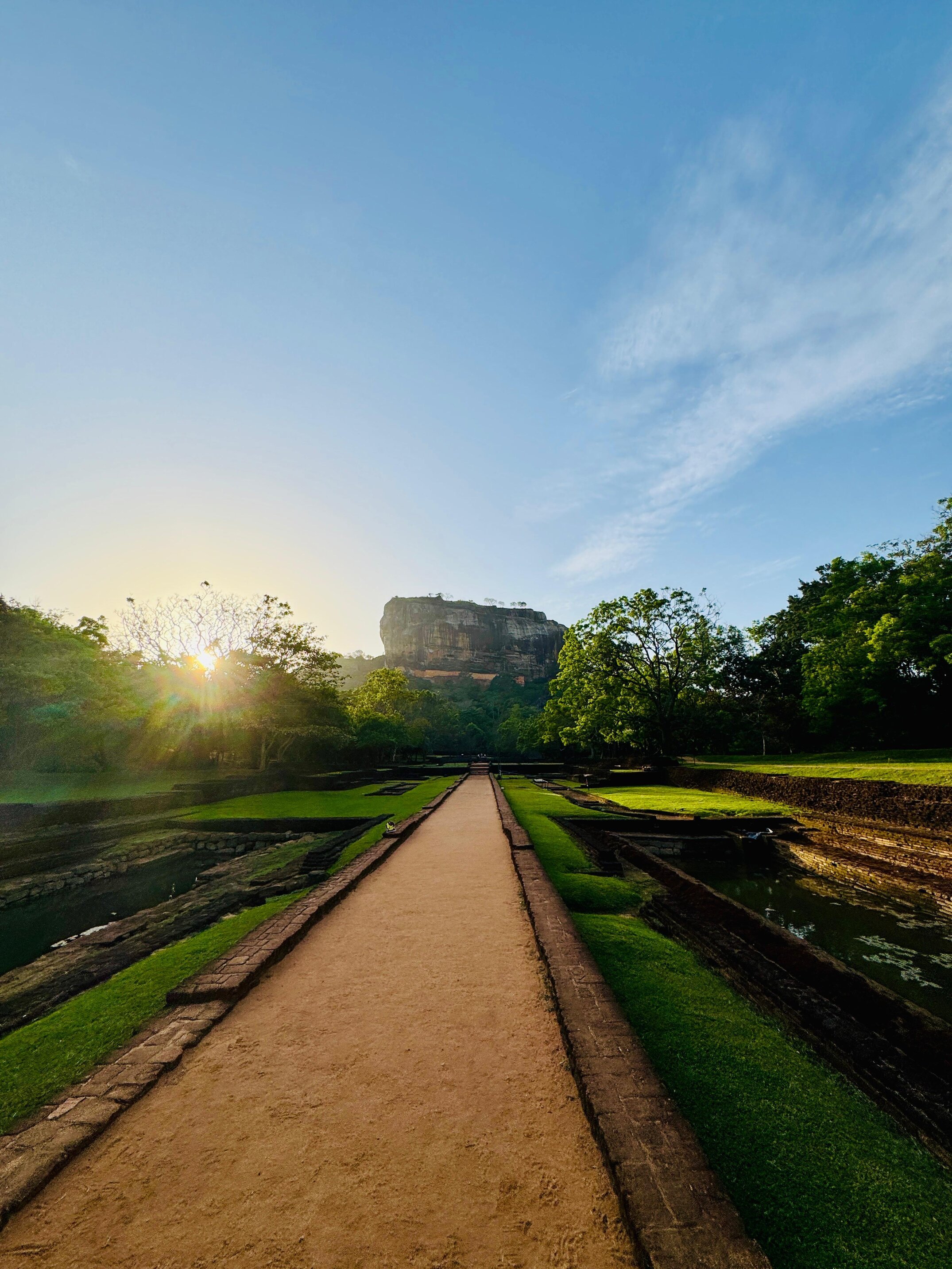 "The sunrise at the lion rock": Sigiriya rock is a UNESCO World Heritage Site, designated in 1982