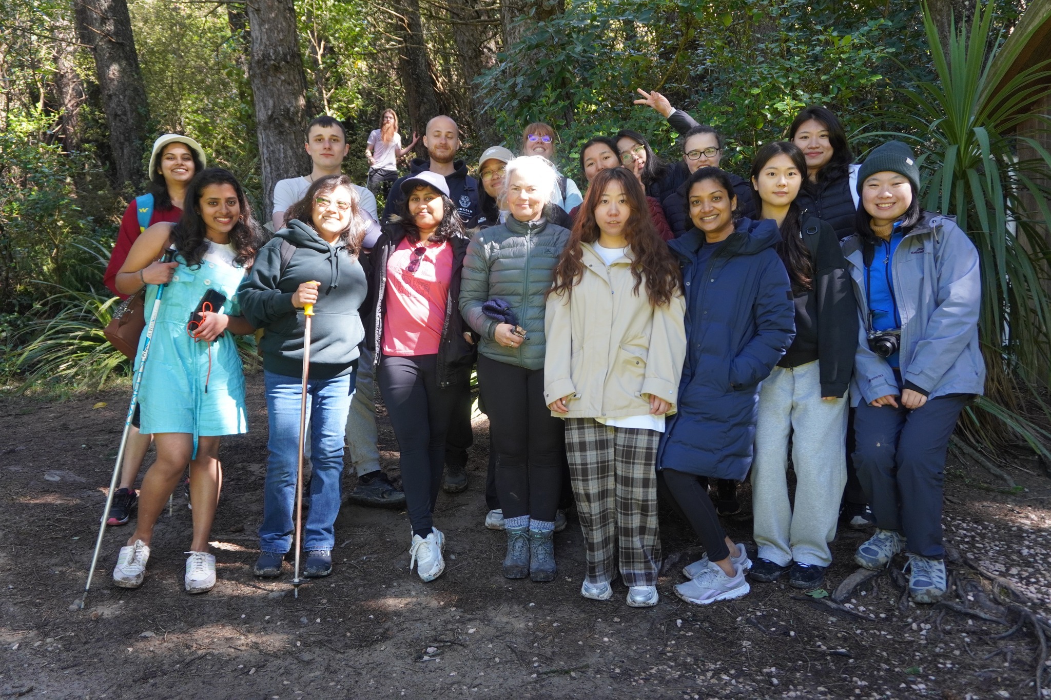 A trip to Washpen Falls with a group of students