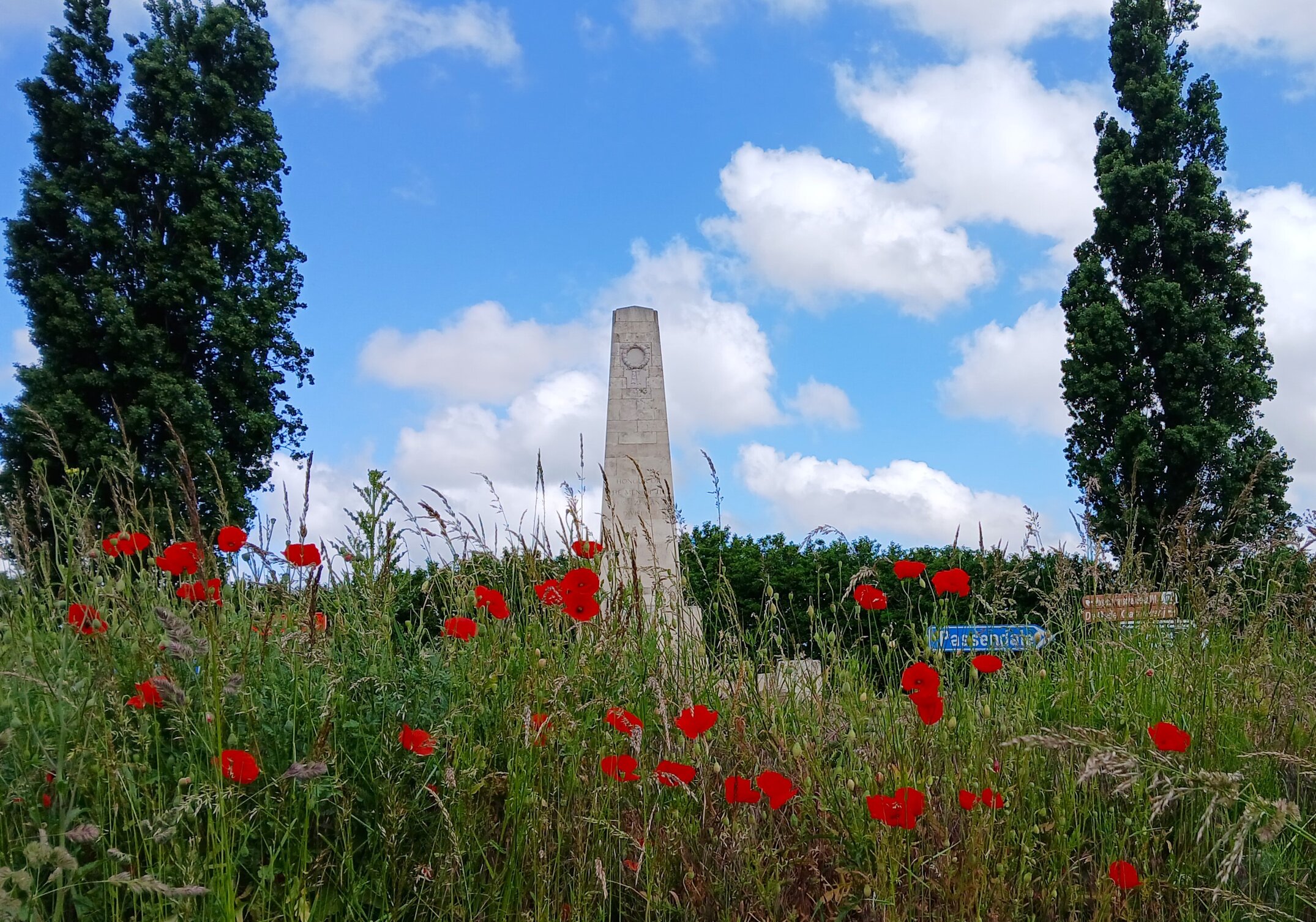 The New Zealand monument on Gravenstafel Ridge, Passchendaele in Belgium