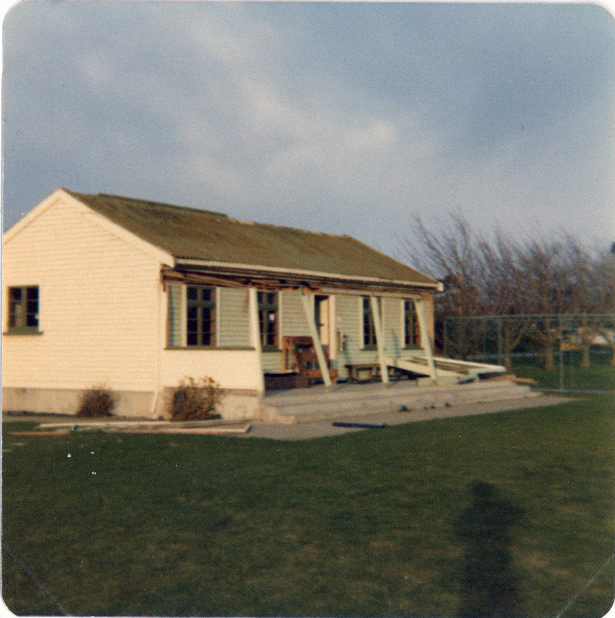 Storm Damage to Building at Lincoln College, 1 August 1975