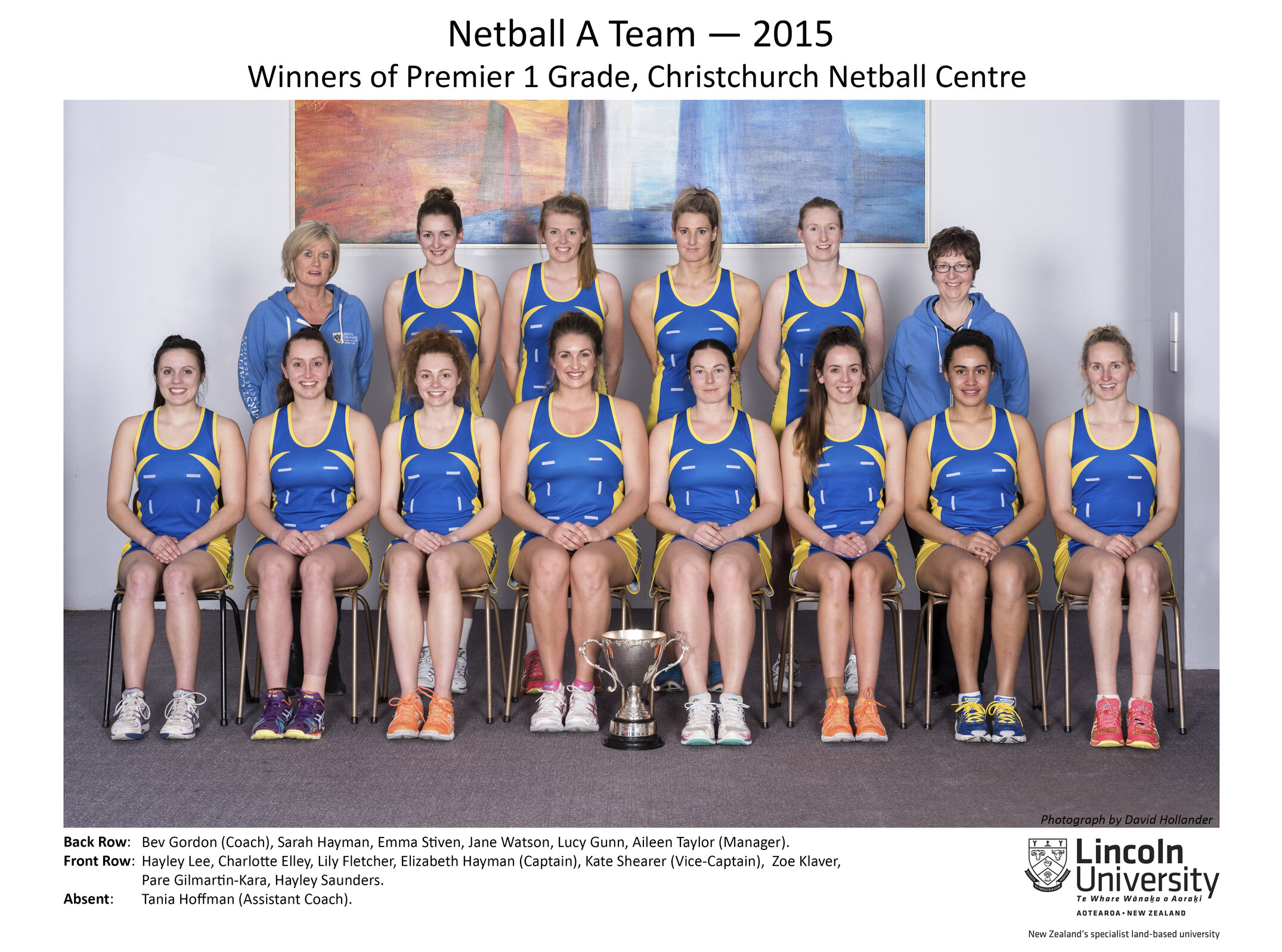 2015 Netball A Team