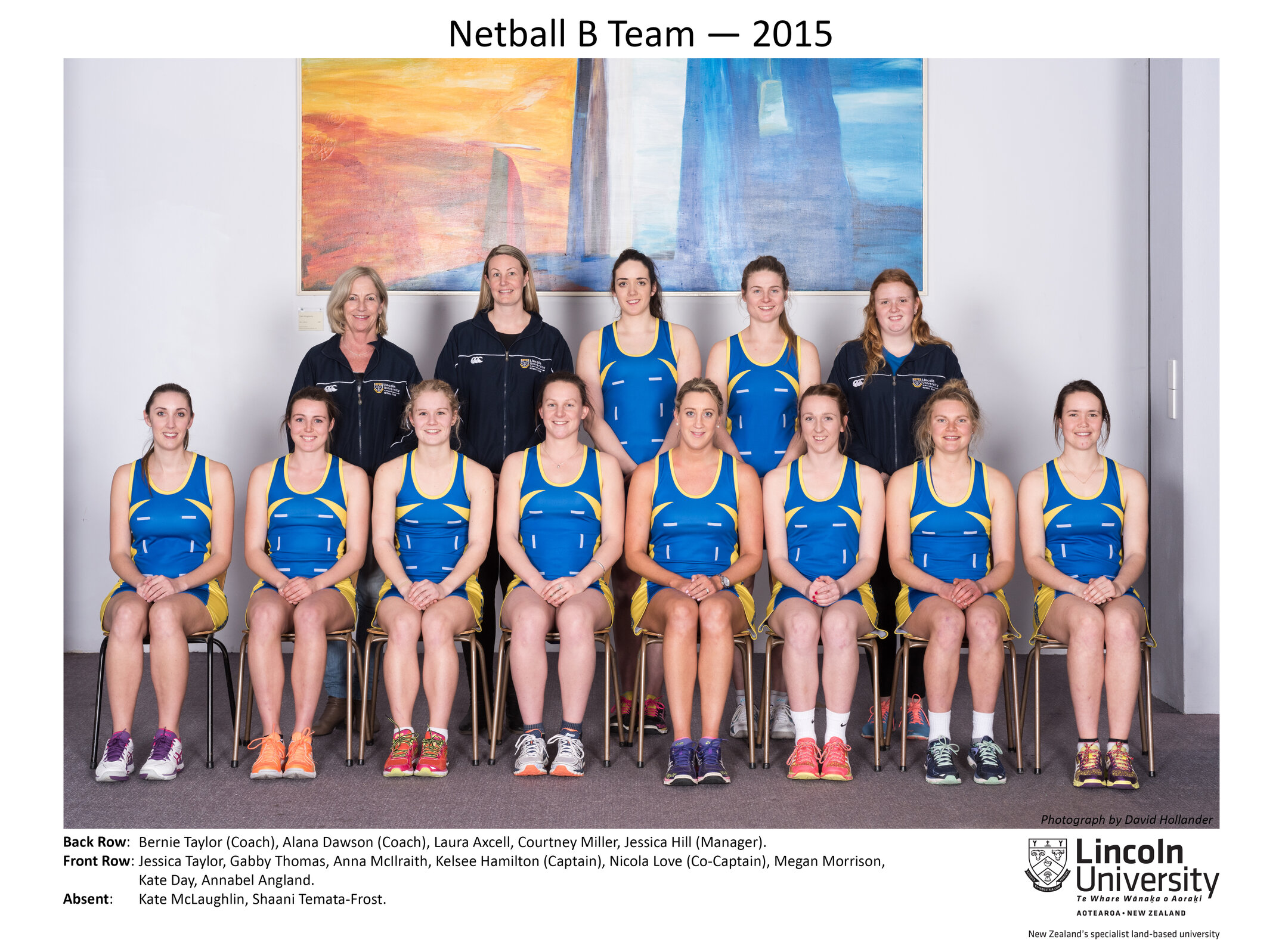 2015 Netball B Team