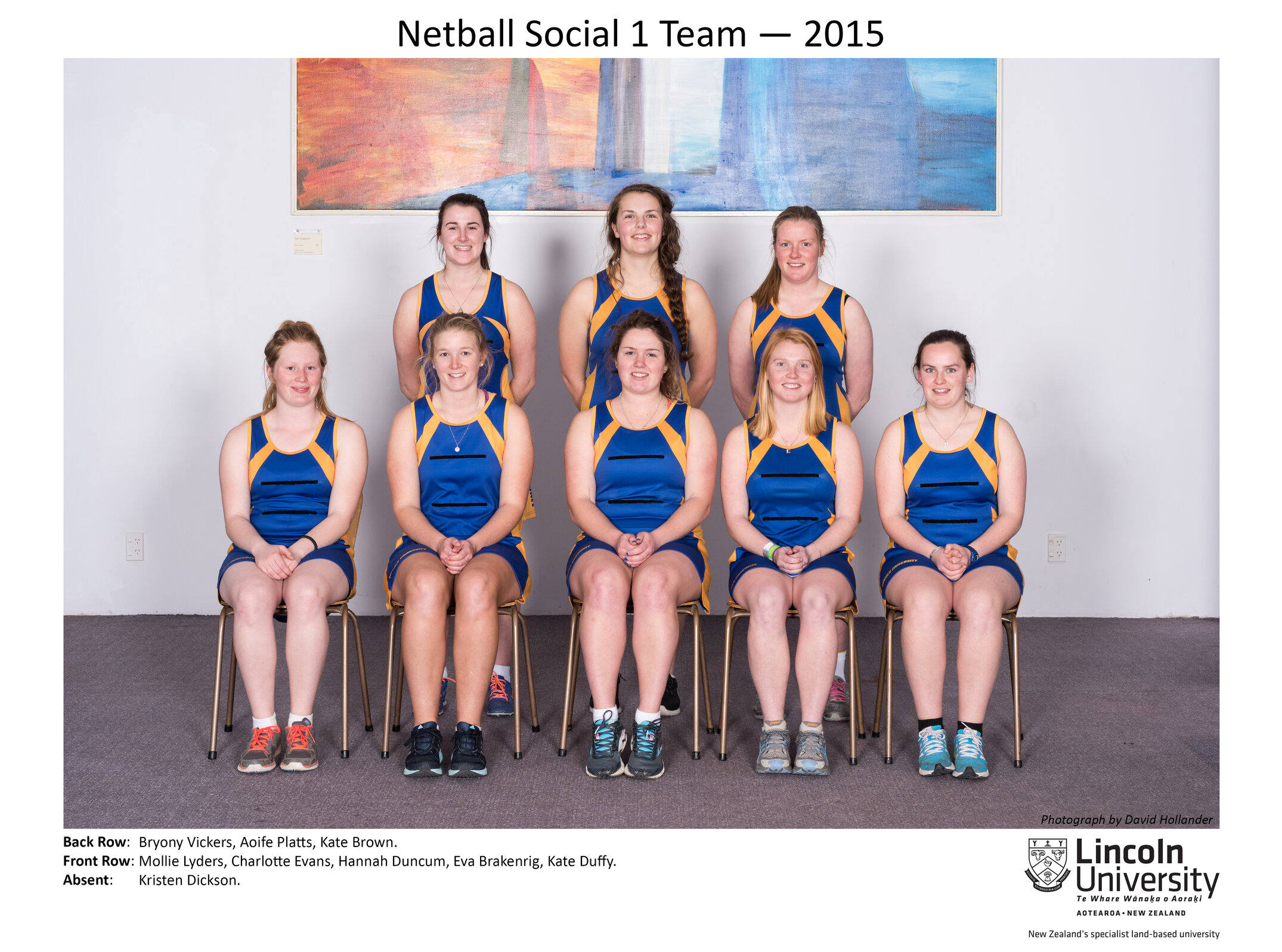 2015 Netball Social 1 Team