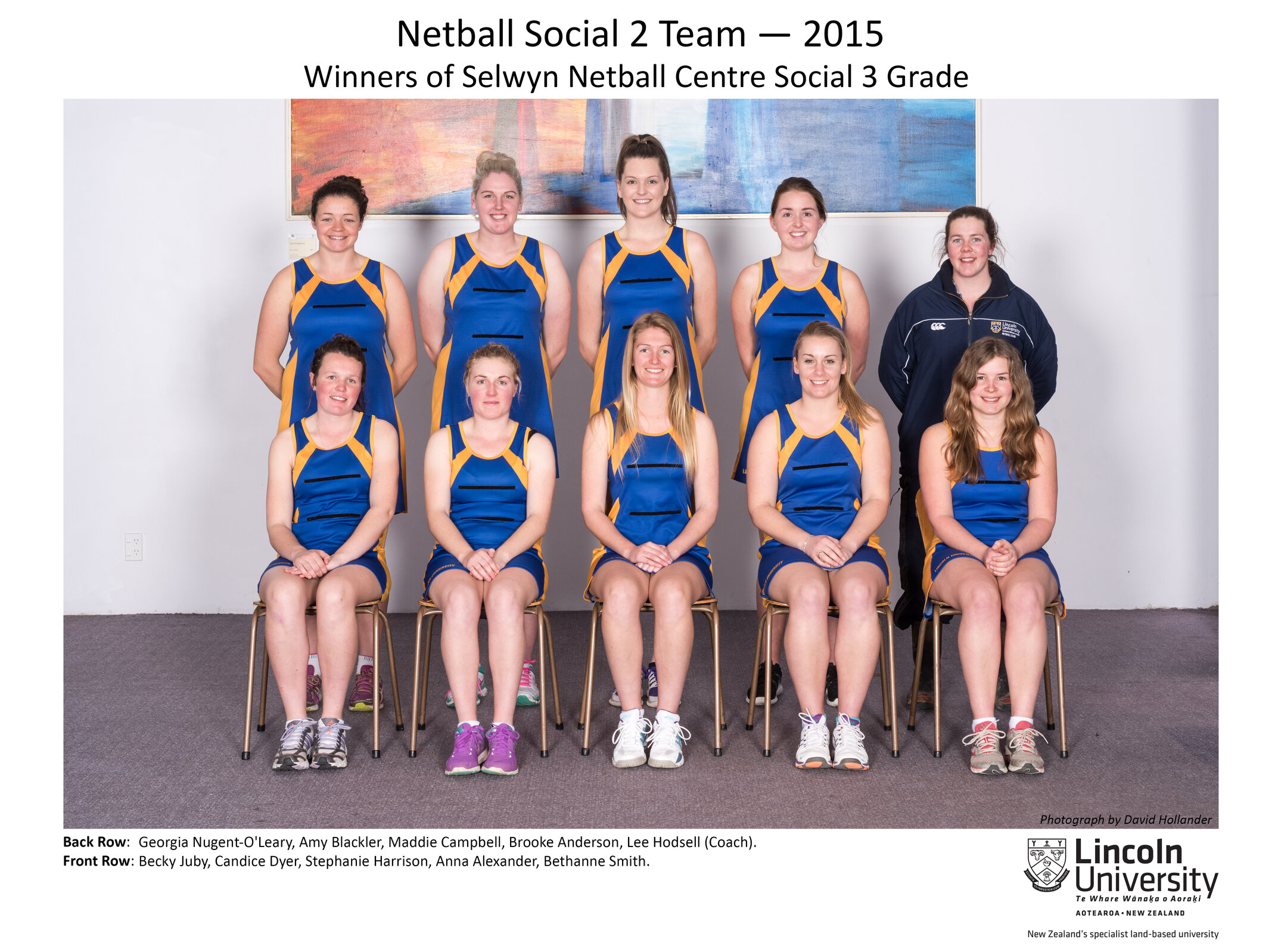 2015 Netball Social 2 Team