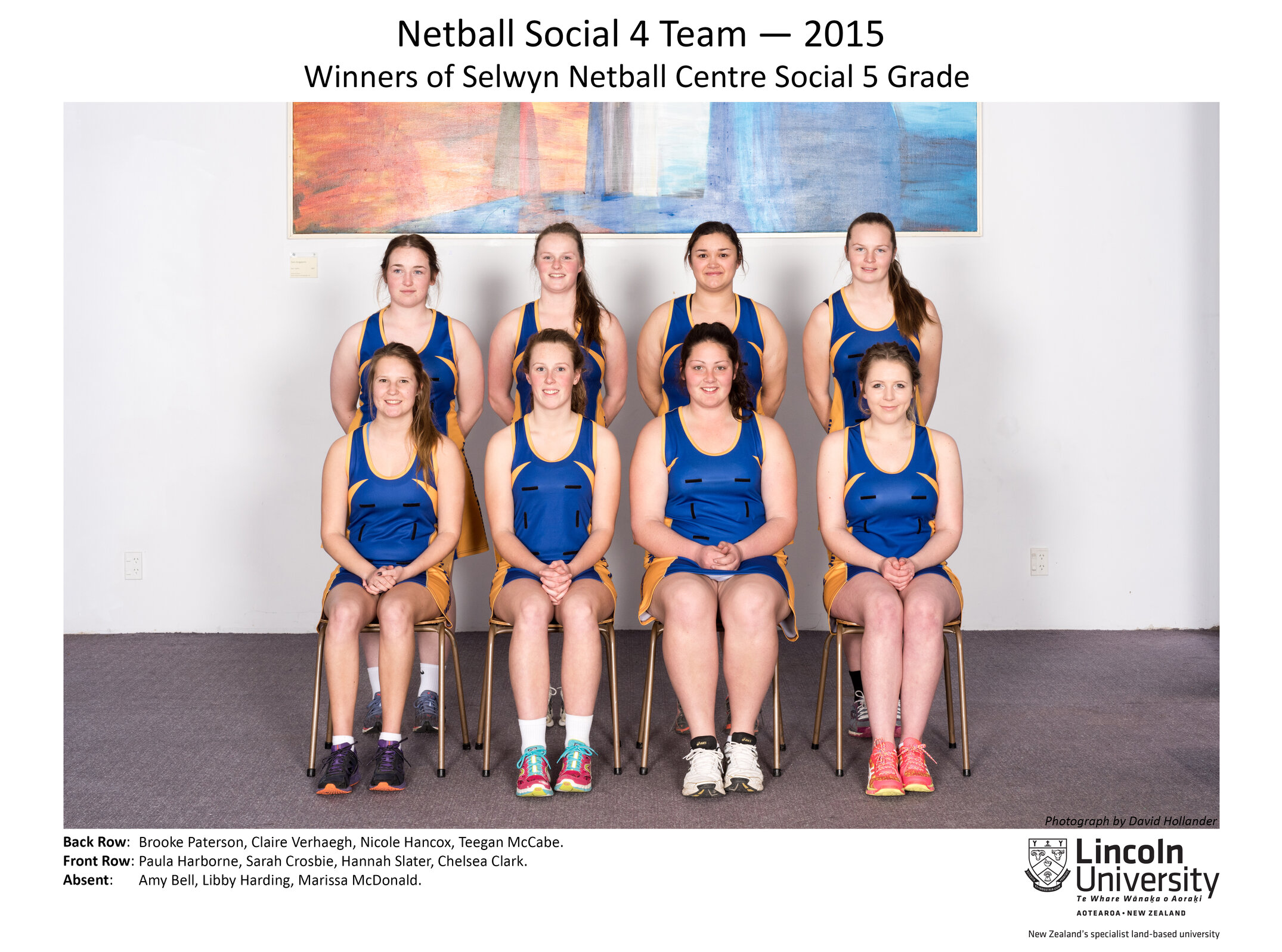 2015 Netball Social 4 Team