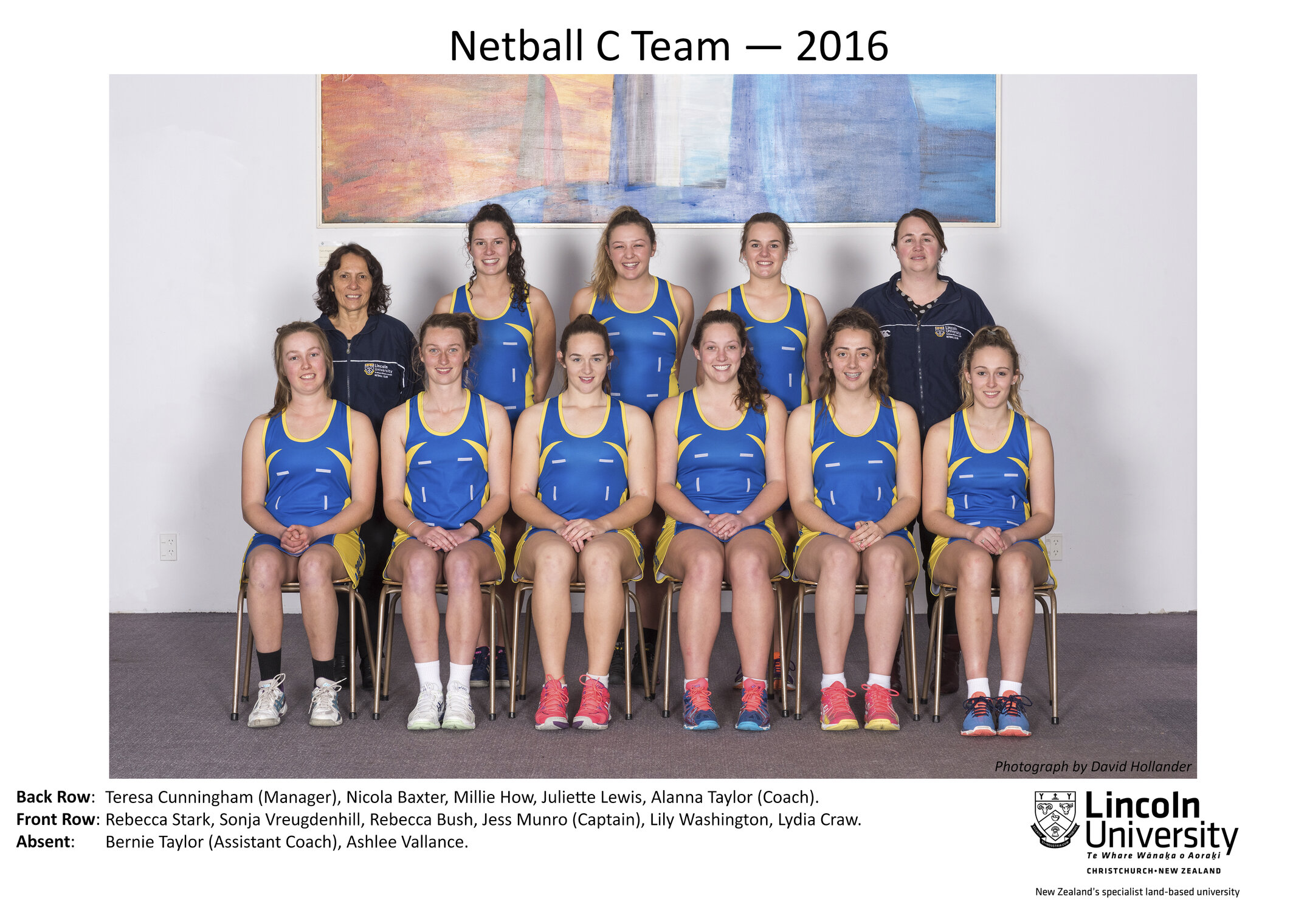 2016 Netball C Team