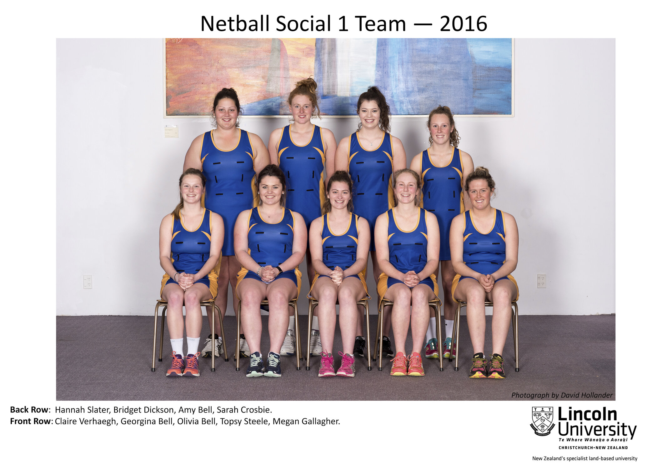 2016 Netball Social 1 Team