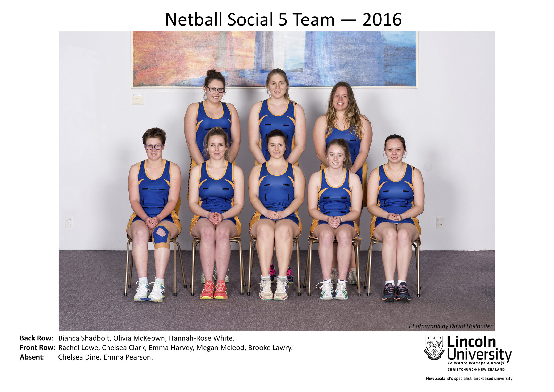 2016 Netball Social 5 Team