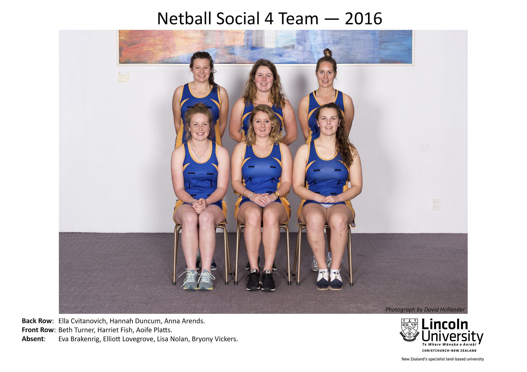 2016 Netball Social 4 Team