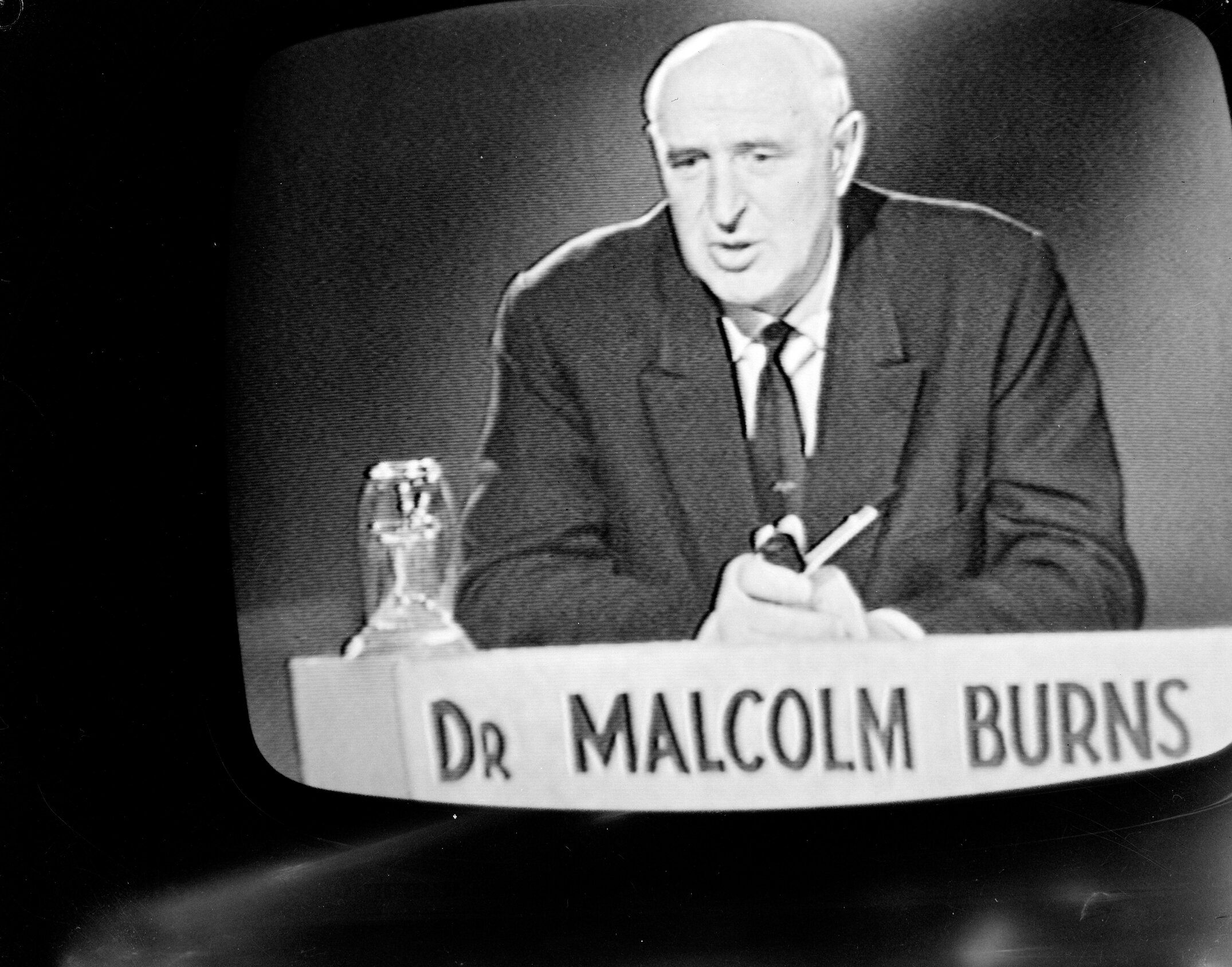 Malcolm McRae Burns, Principal of Lincoln College from 1952-74 (Blackmore Neg 5210