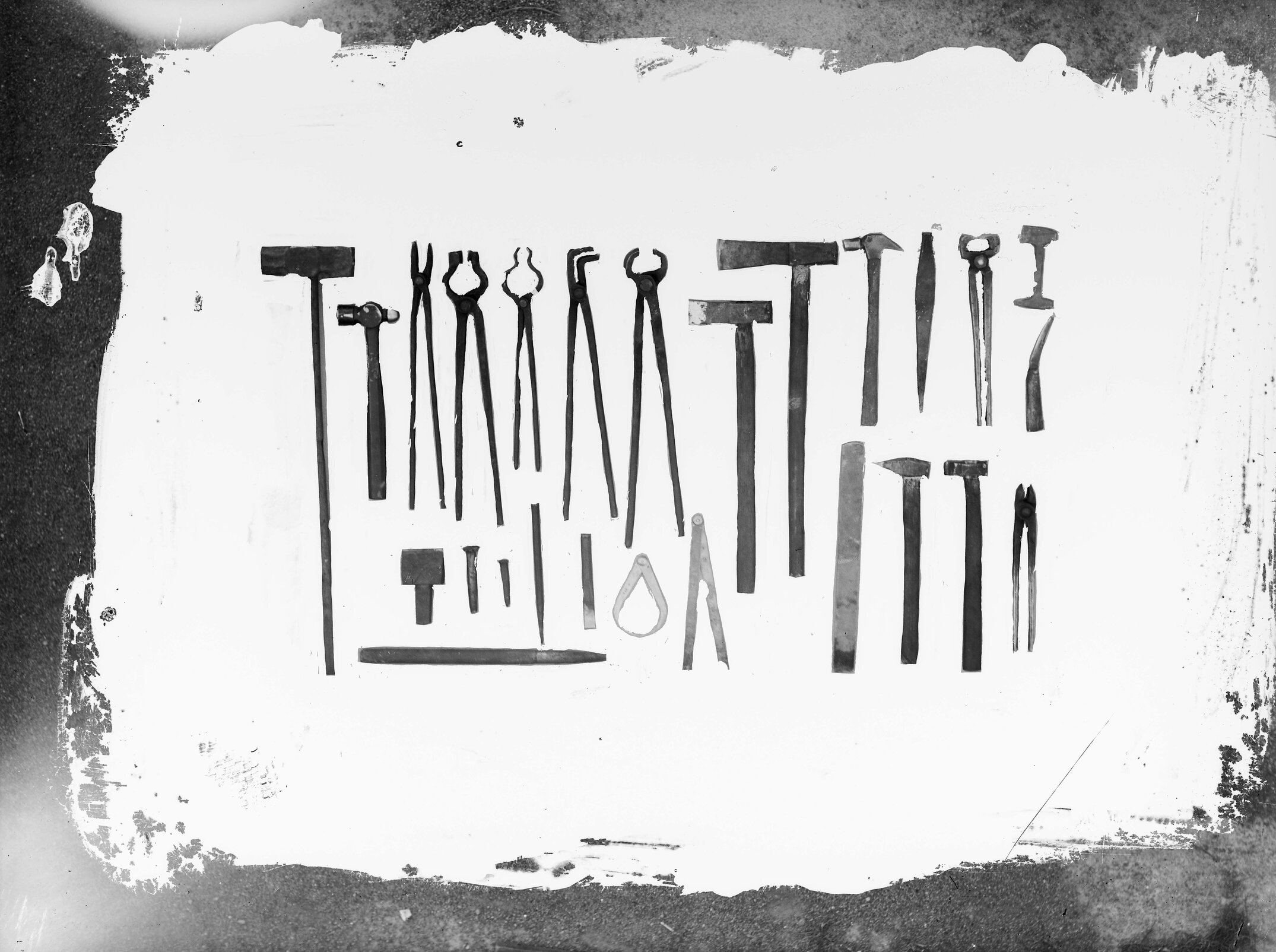A still image of a selection of tools, c1960 (Blackmore Neg 5976)